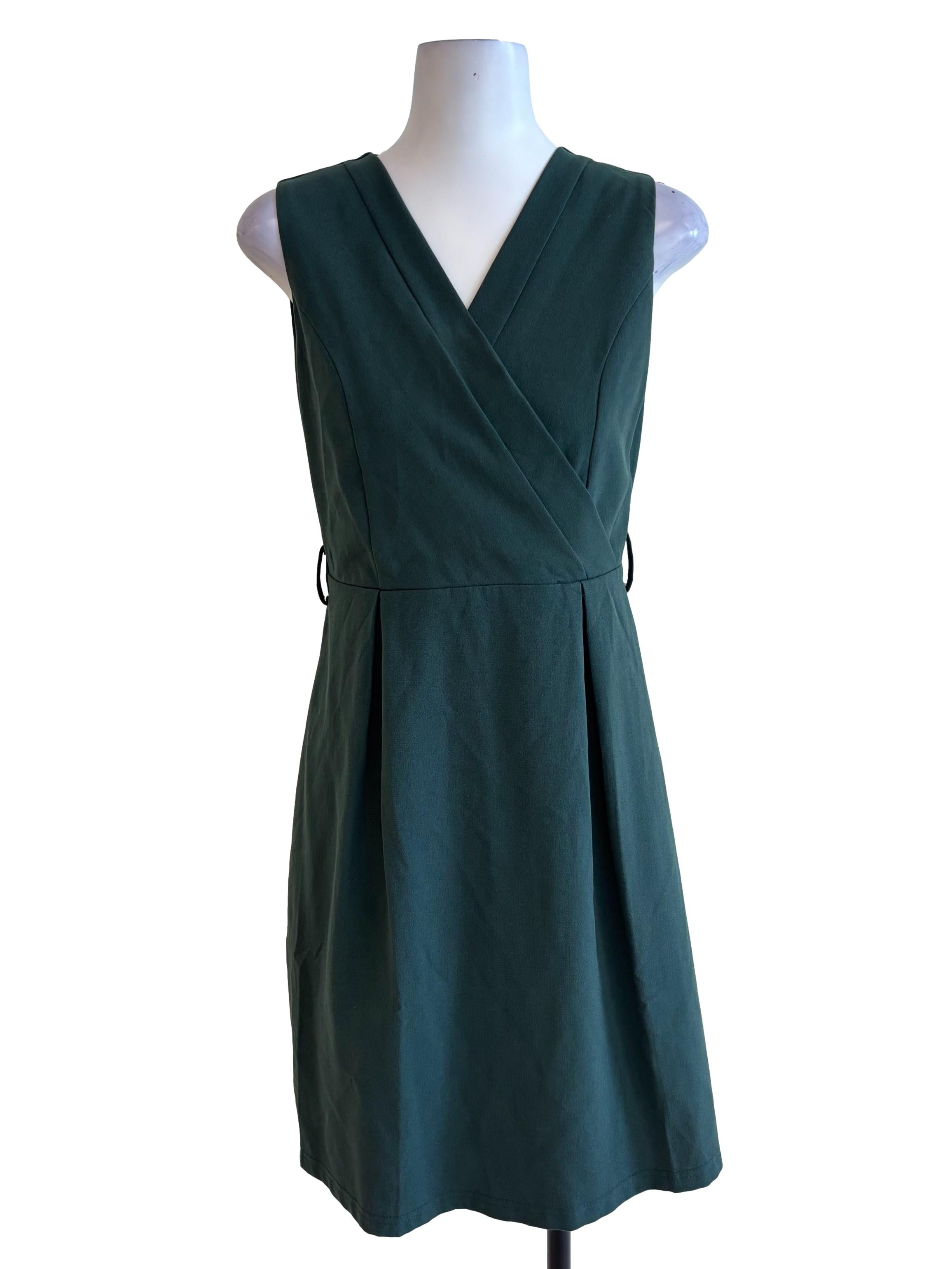Emerald Green Wrap Dress