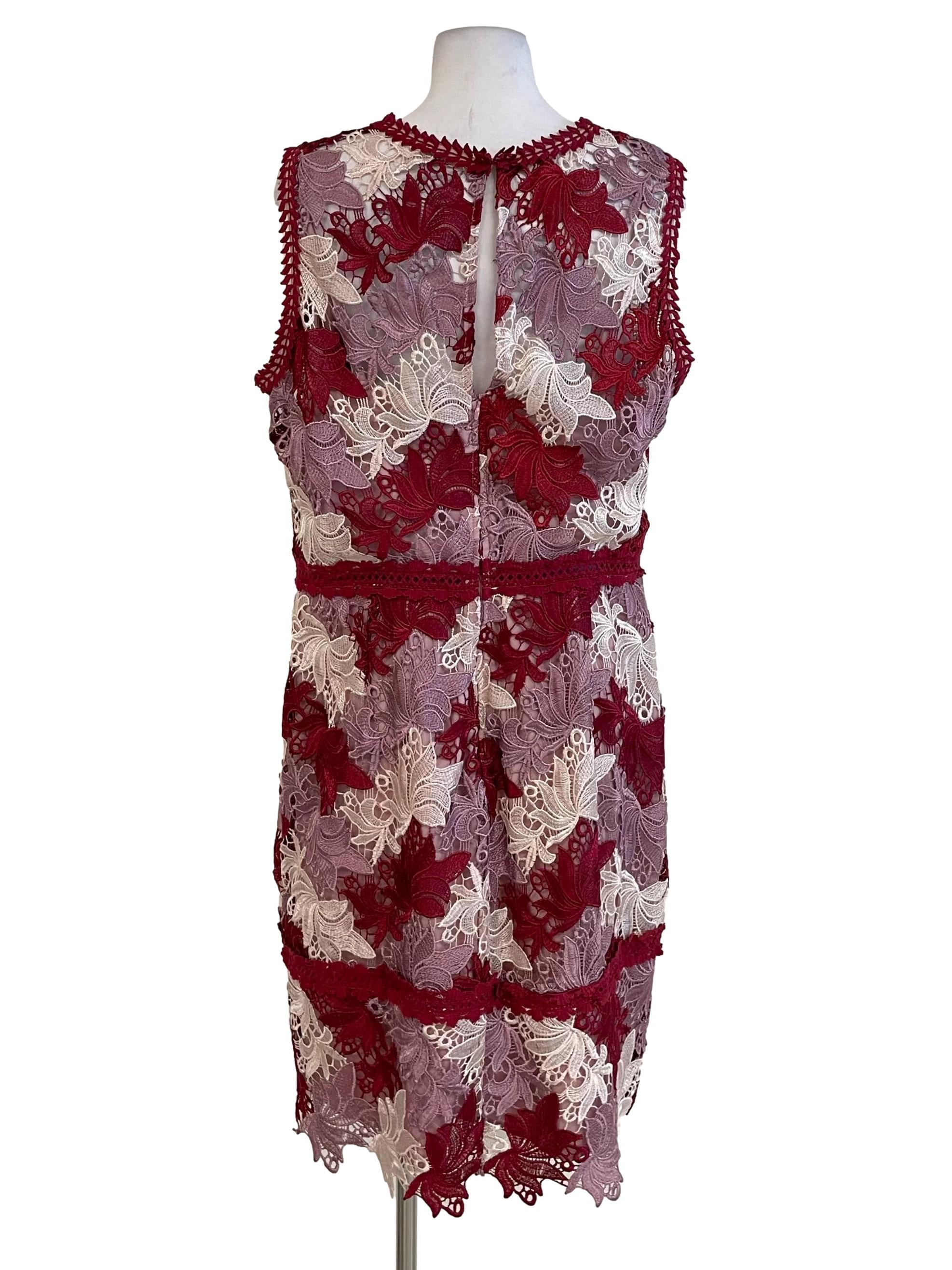 Mauve Embroidery Slip Dress