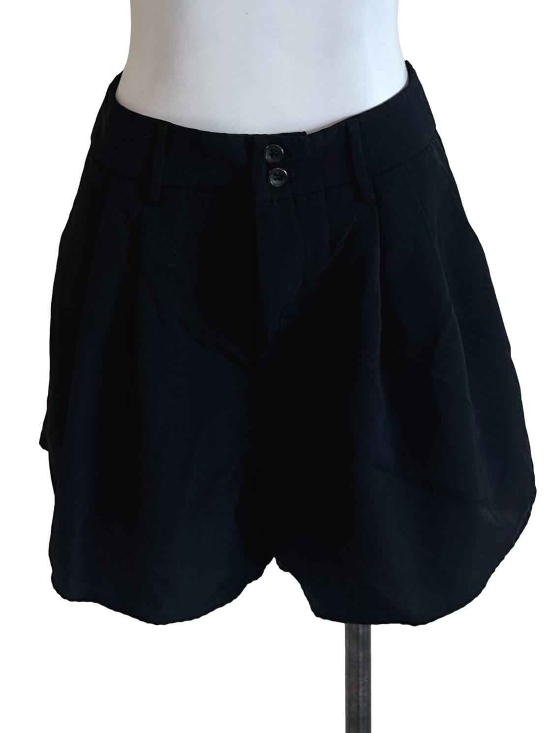 Raven Black High Waist Shorts