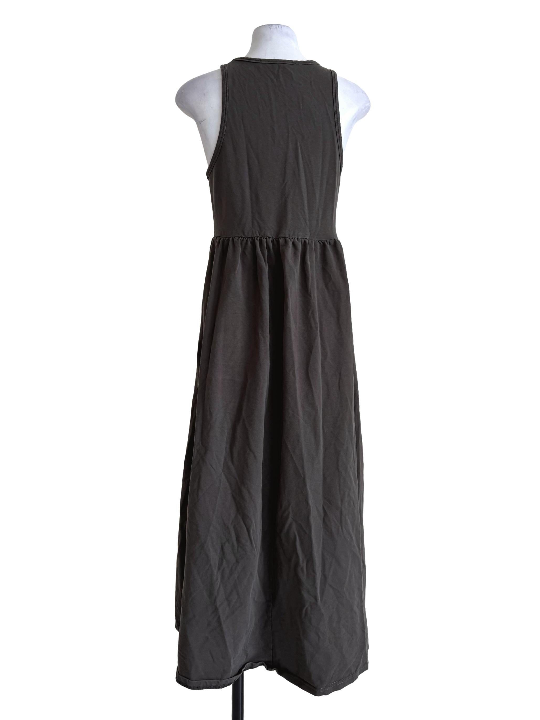Espresso Brown Round Neck Dress TTR