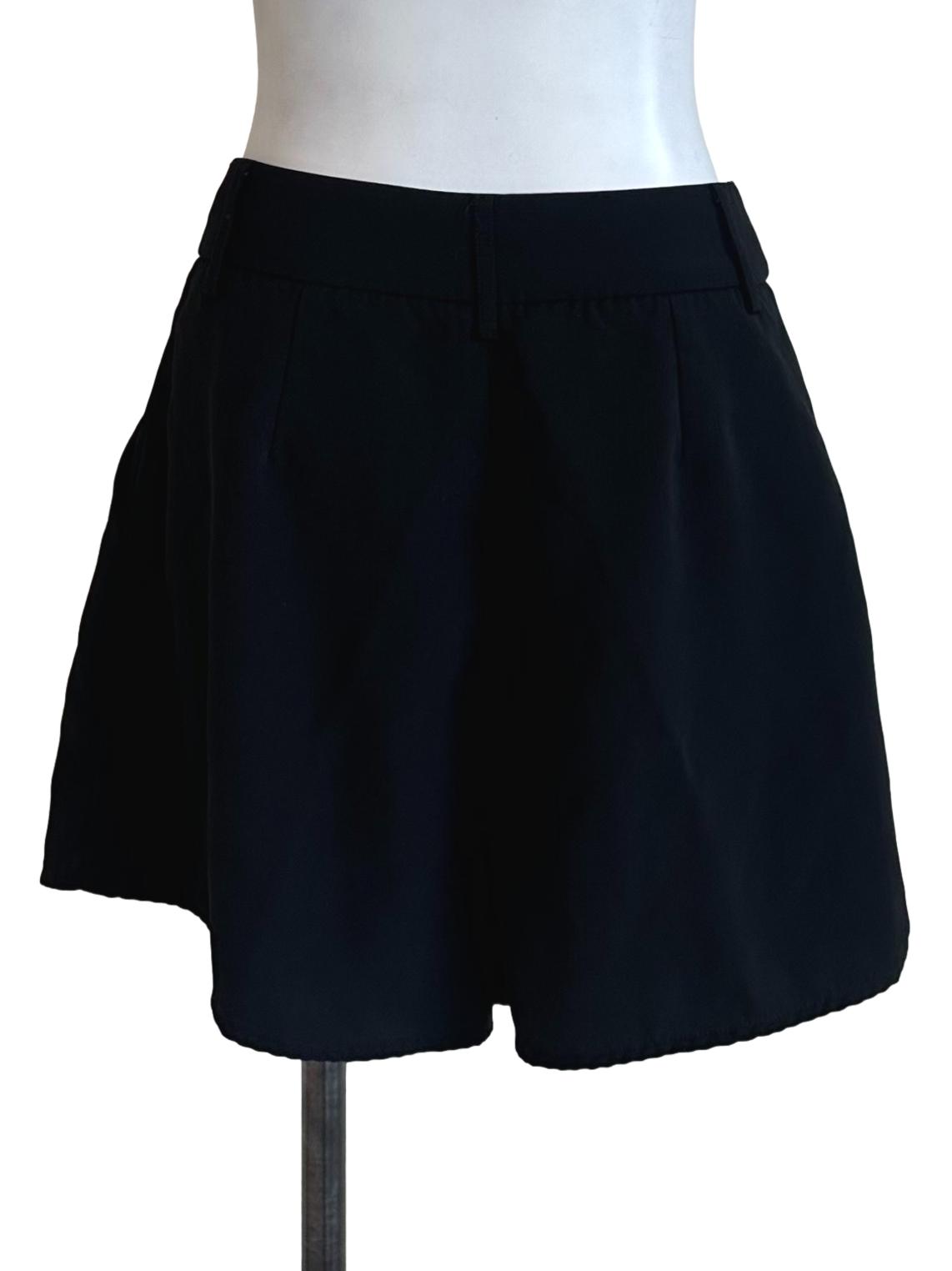 Raven Black High Waist Shorts