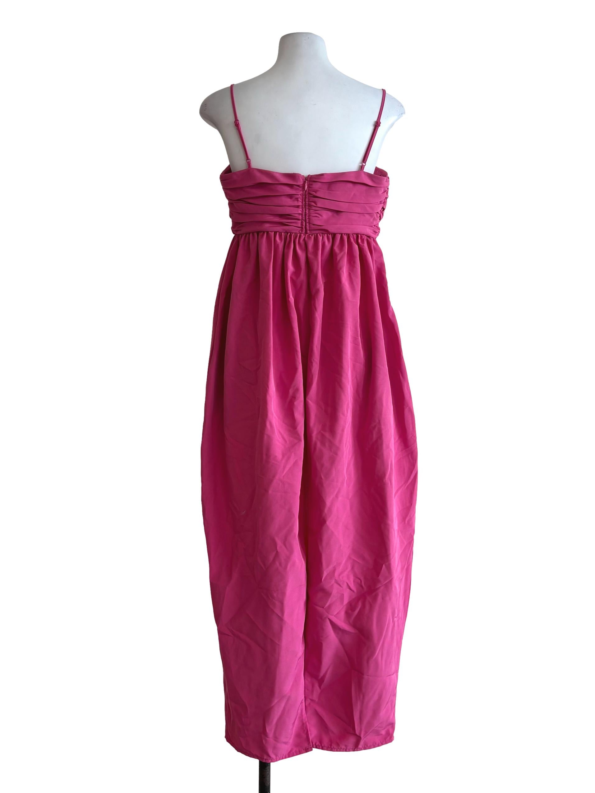 Magenta Spaghetti Strap Dress LB