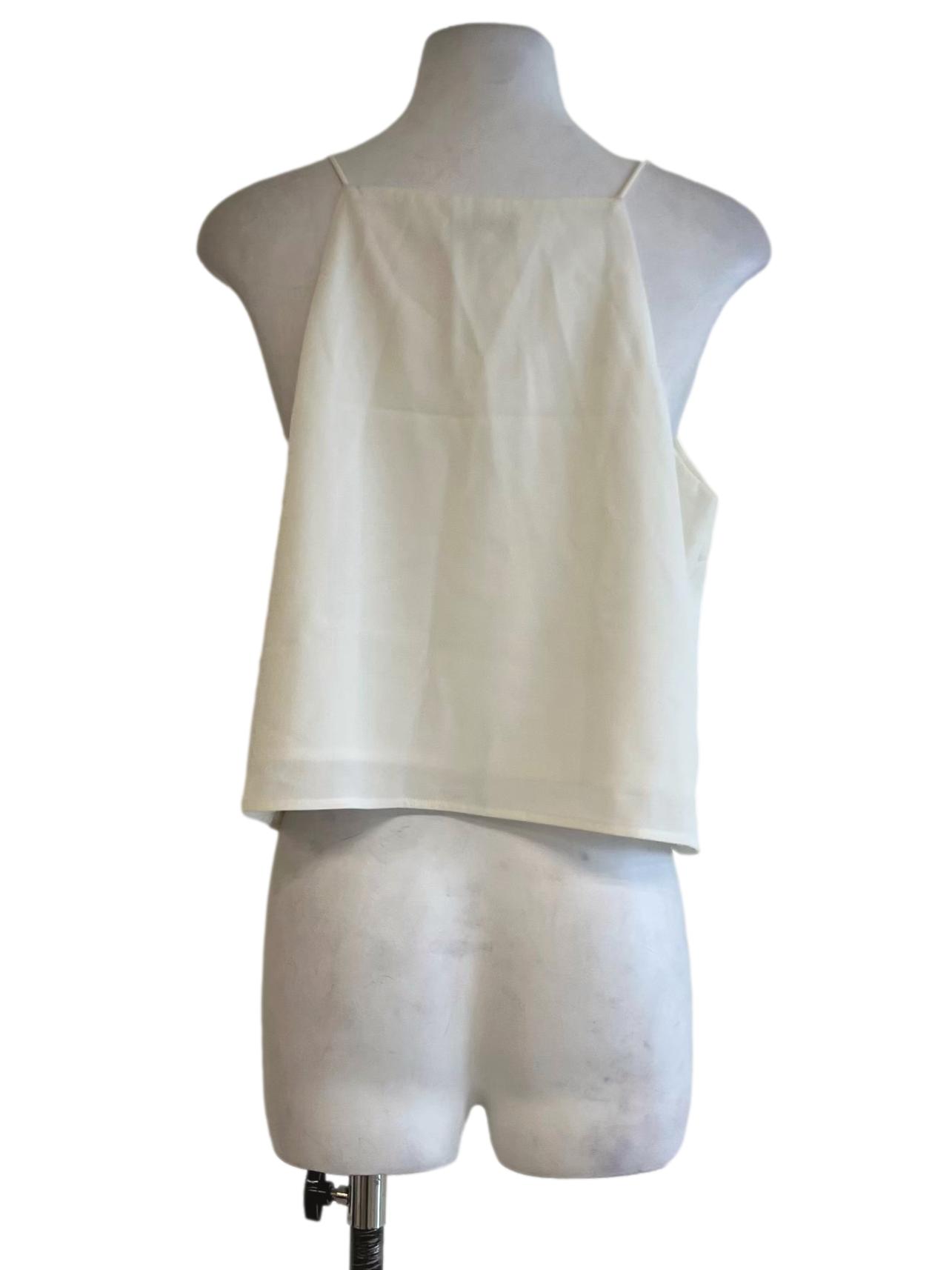 White V-Neckline Layered Cami Top