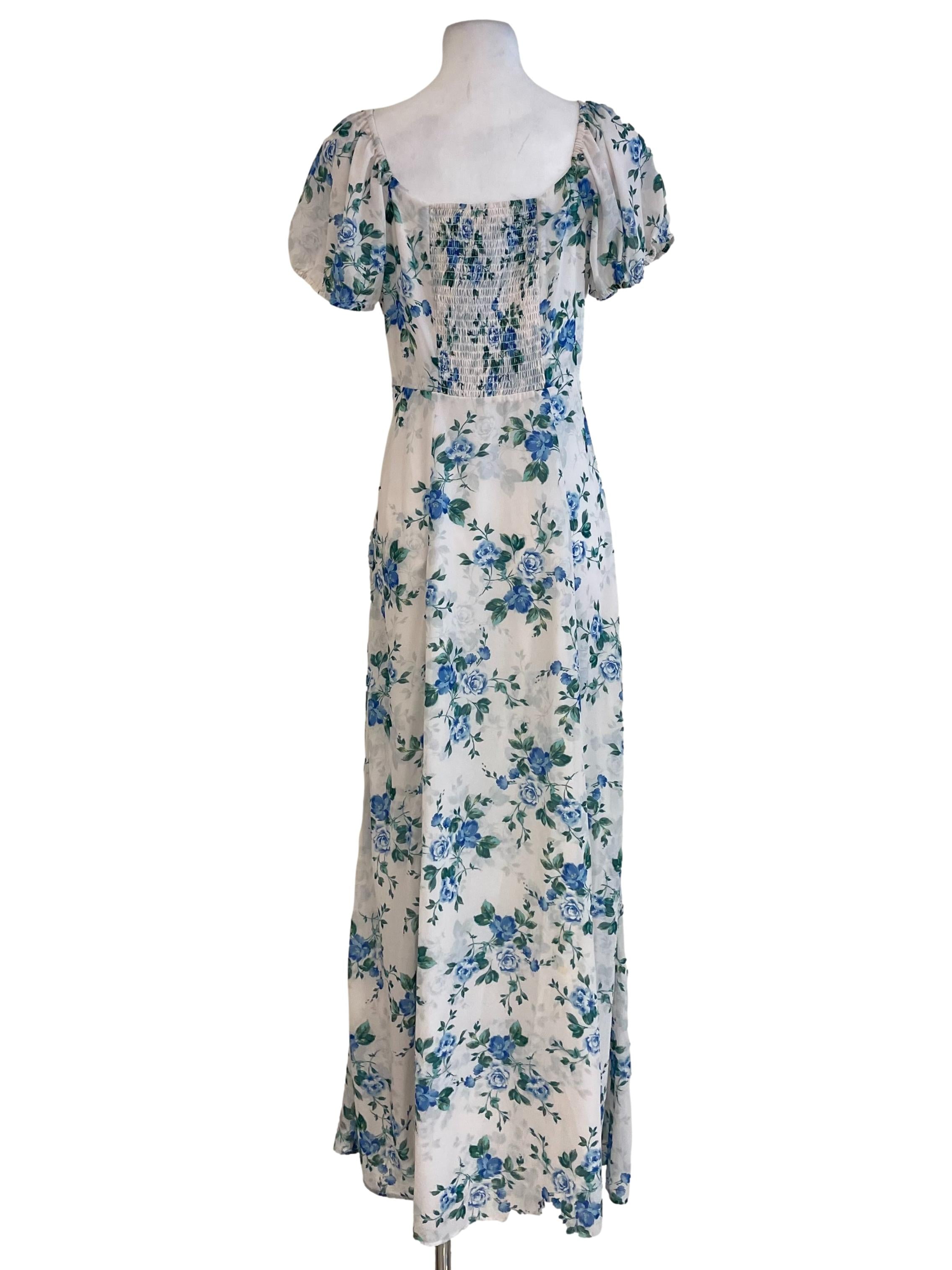 White Floral Dolce Vita Maxi Dress