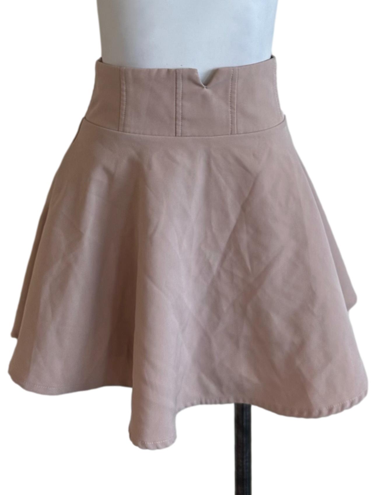 Ash Pink High Waist Flip Skorts