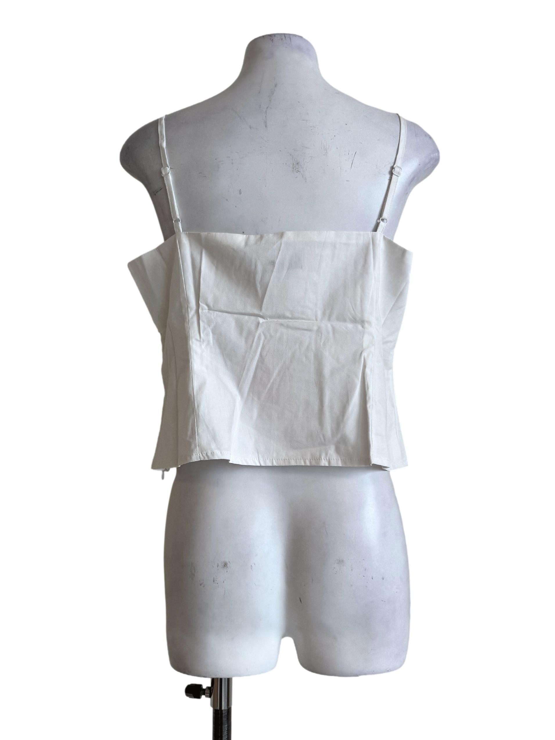 Cotton White Corset Top