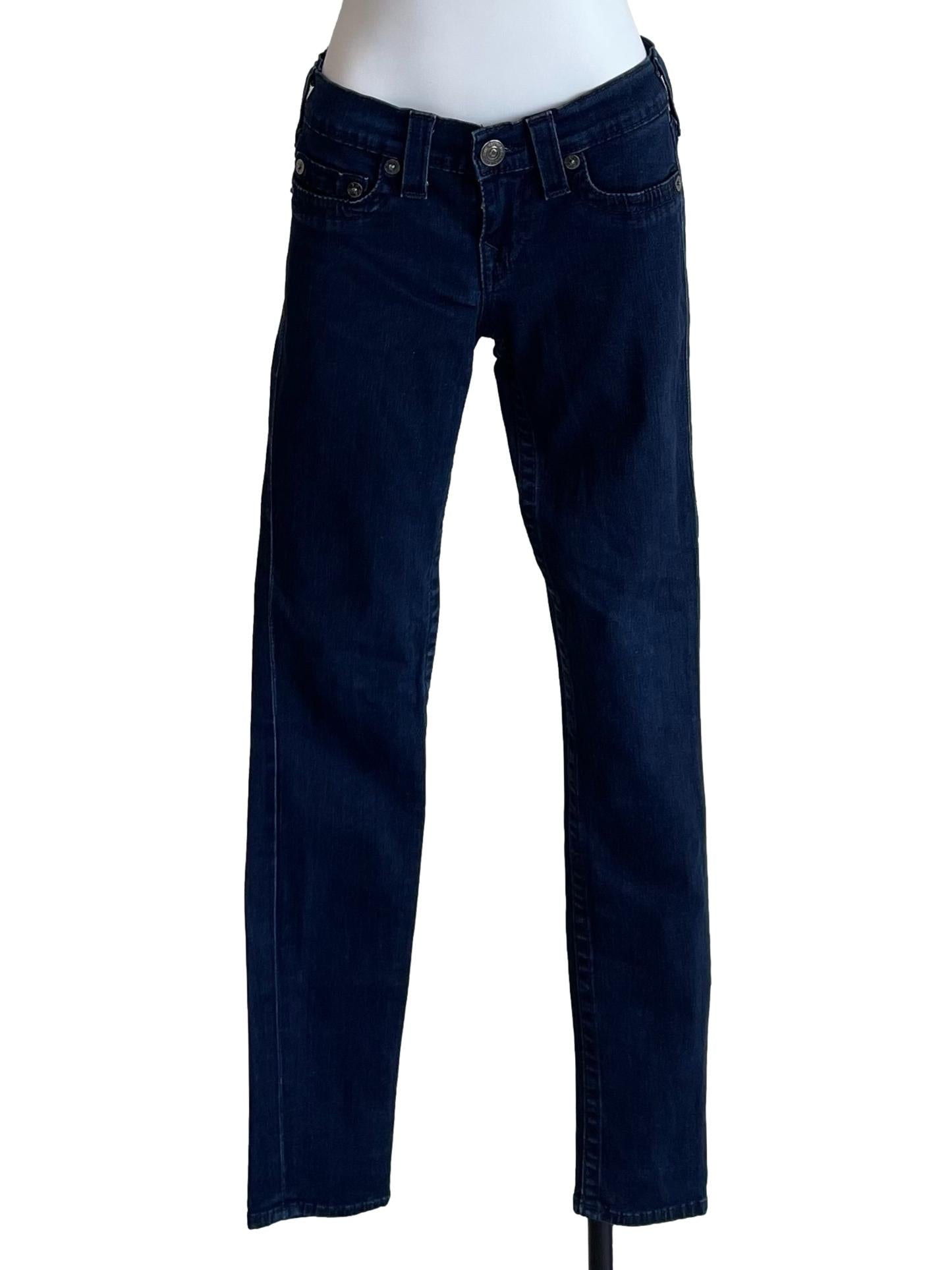 Denim Blue Low Skinny Jeans