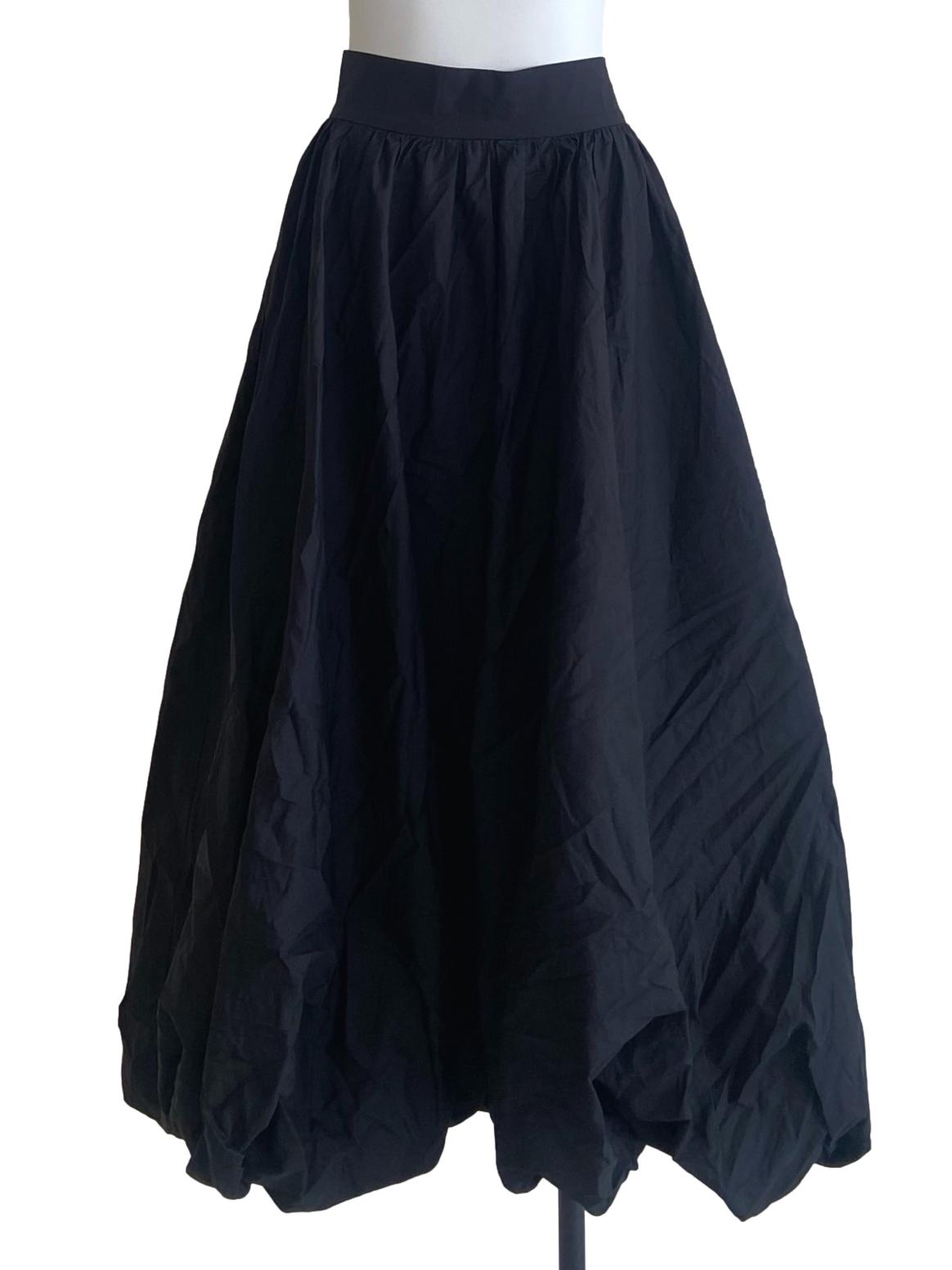 Black High Waist Balloon Skirt