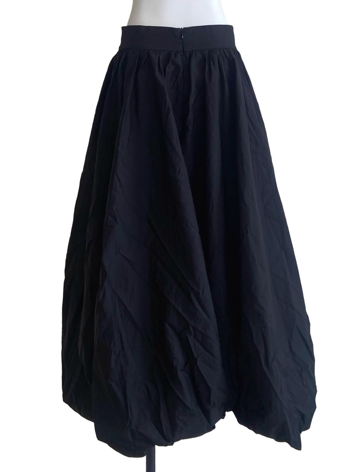 Black High Waist Balloon Skirt