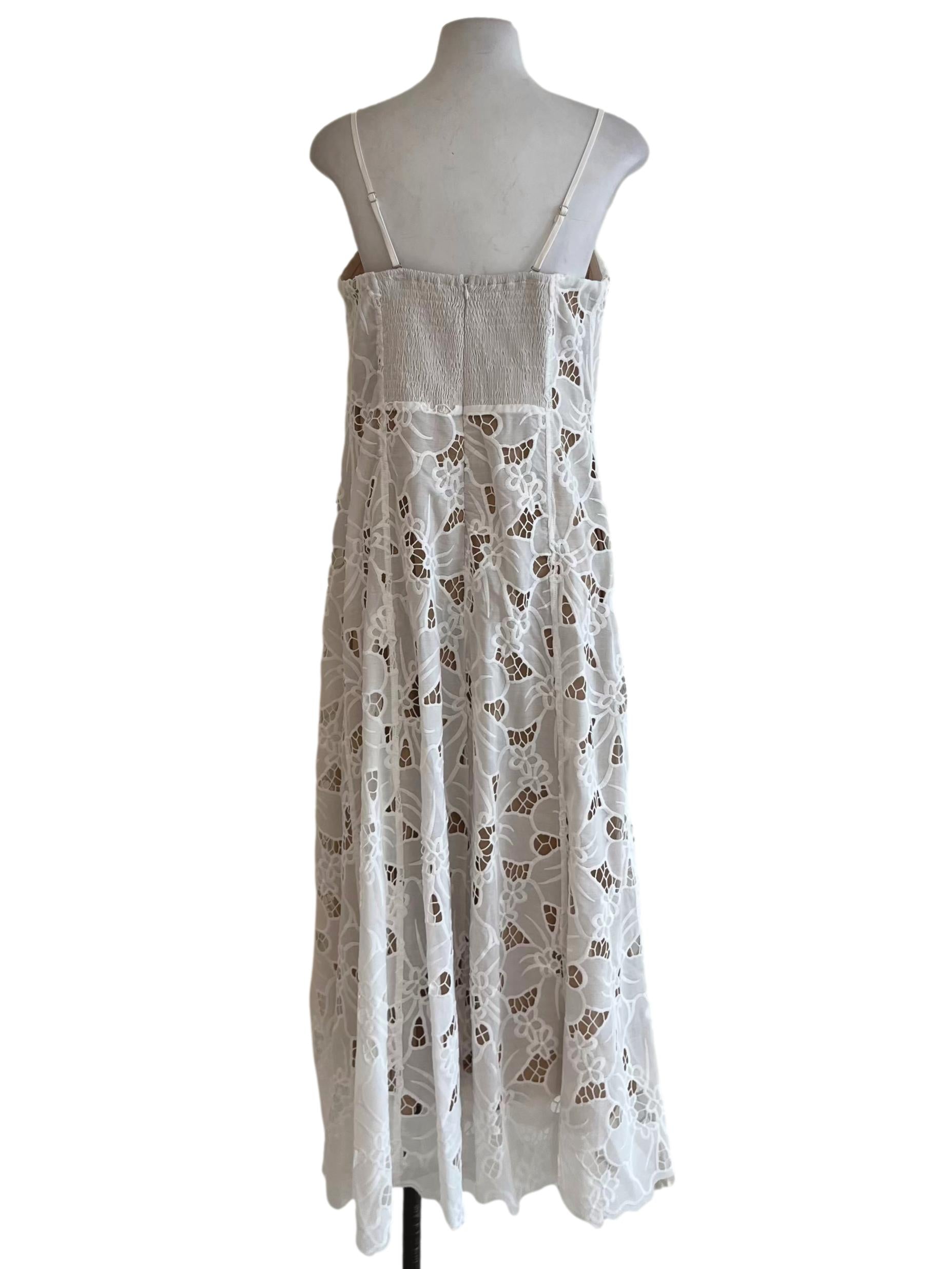 White Spaghetti Strap Sheath Dress