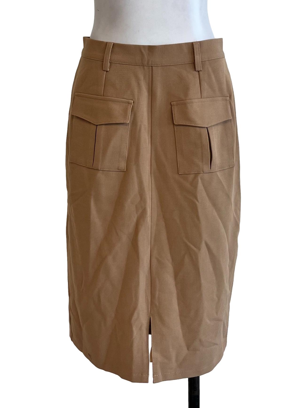 Light Brown Pockets Skirt