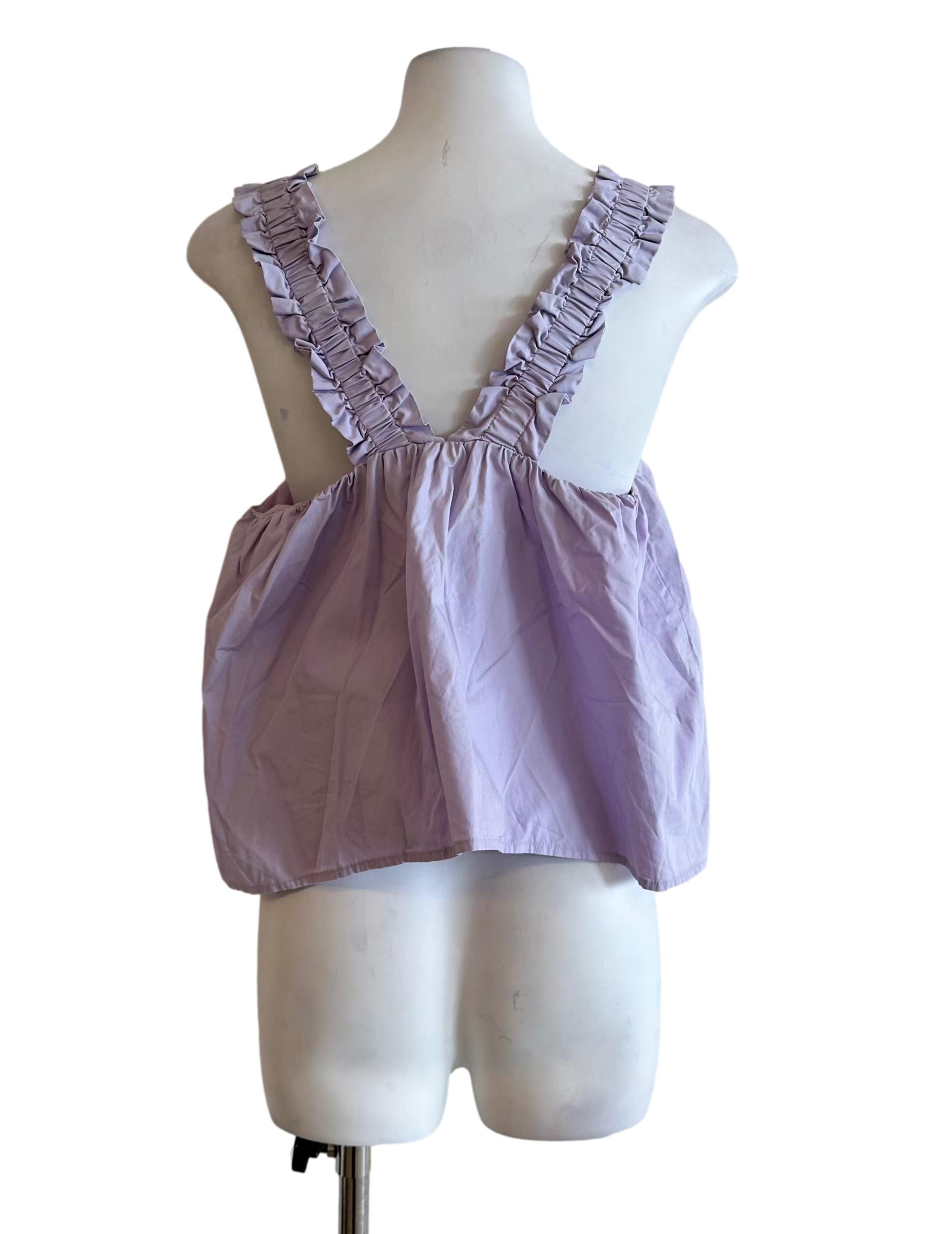 Orchid Purple Sleeveless Top LB