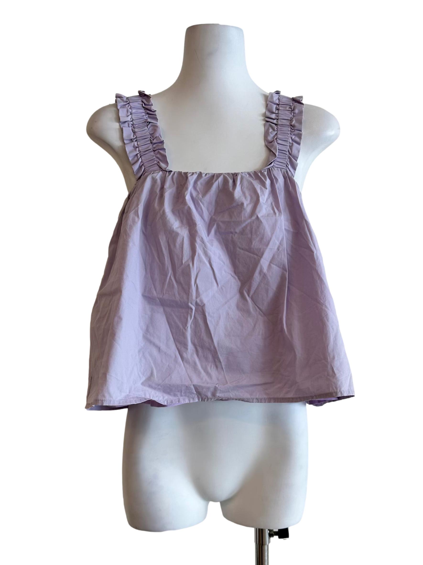 Orchid Purple Sleeveless Top LB