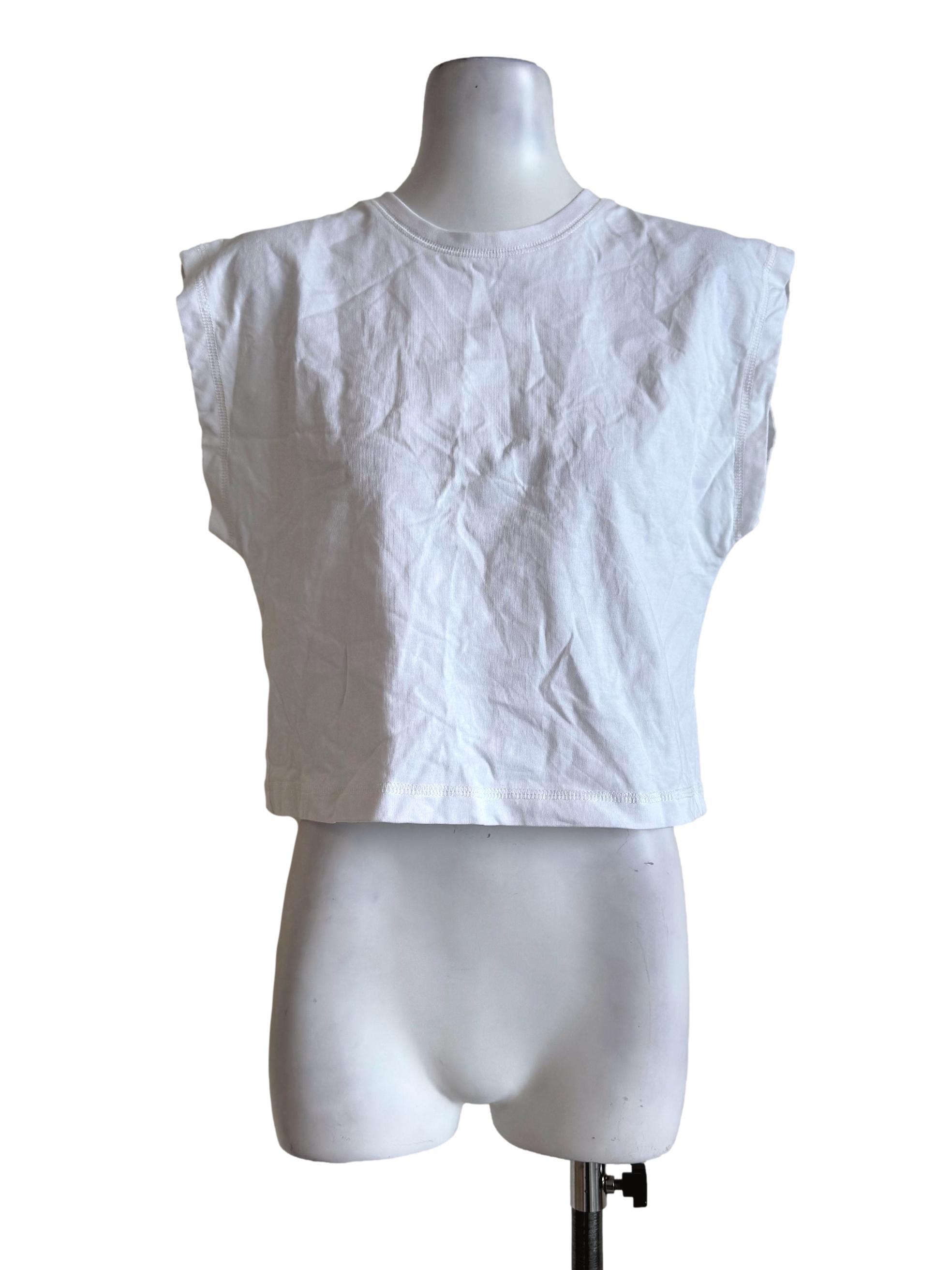 Pale White Round Neck T-Shirt