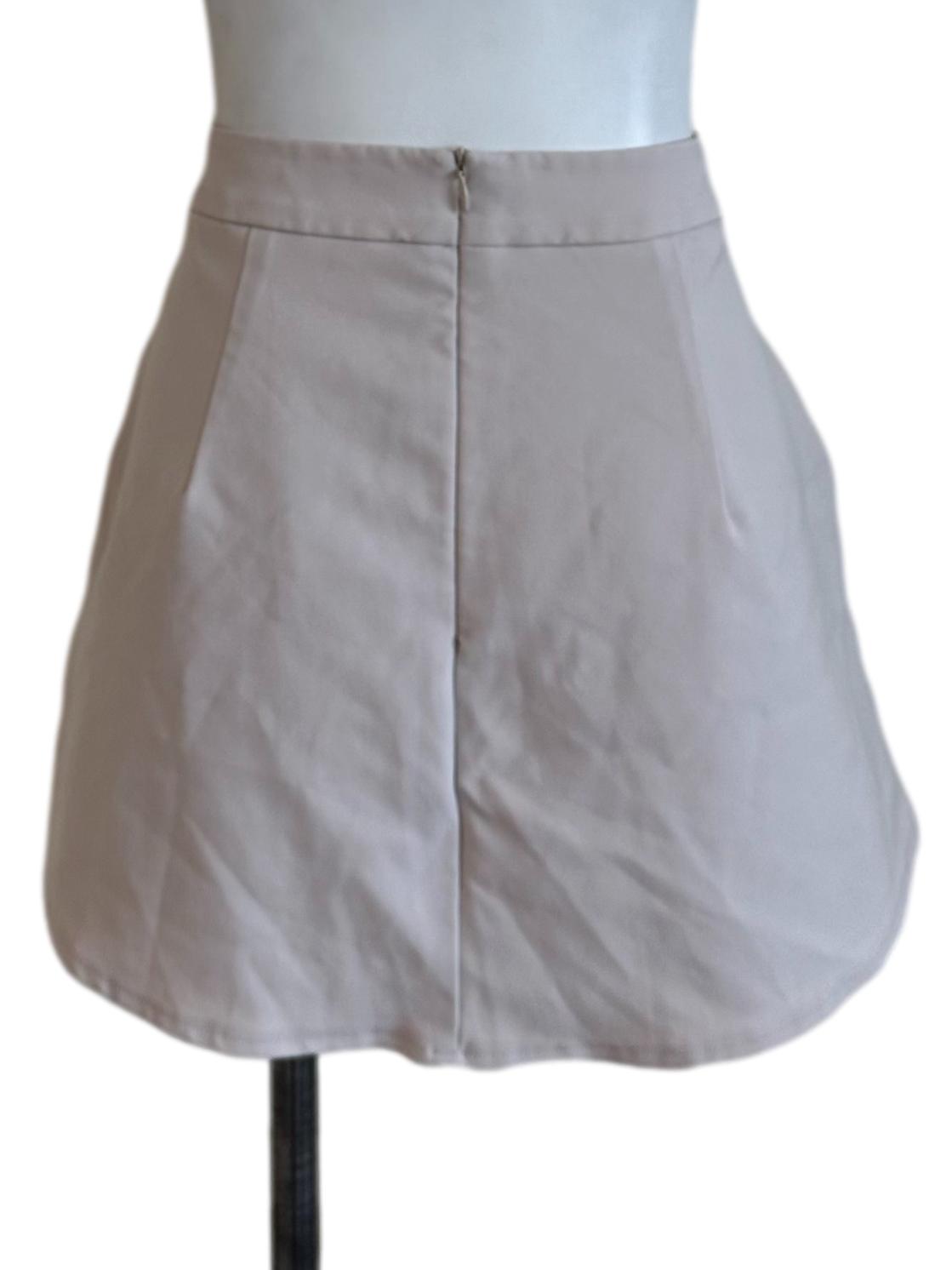 Ash Beige Mini Slit Skorts
