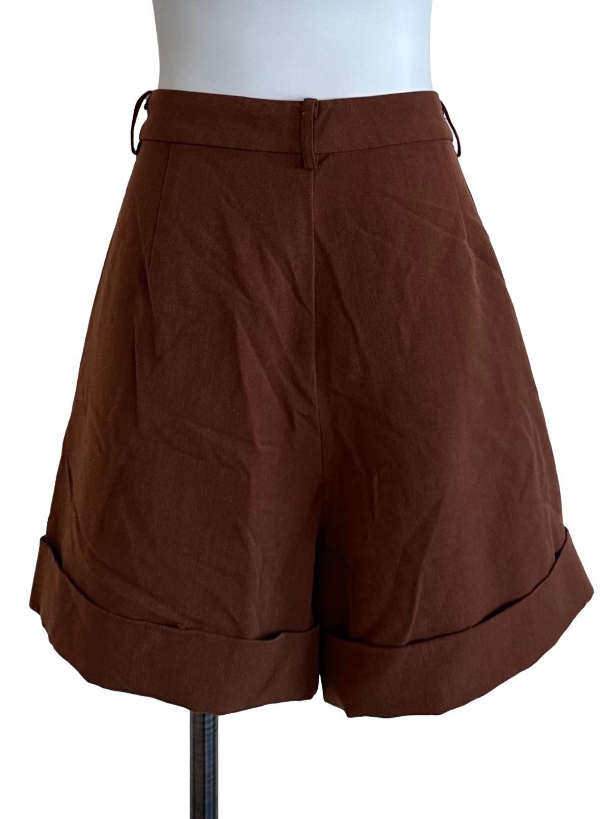 Caramel Brown Casual Shorts