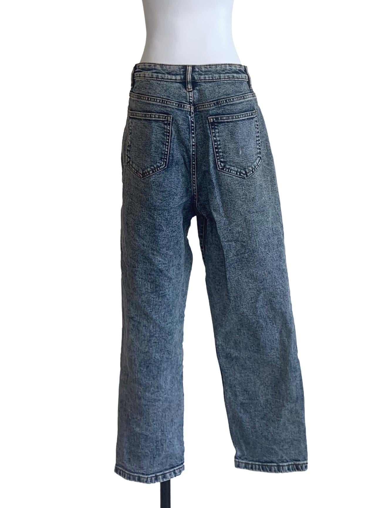 Denim Blue Straight Cut Jeans