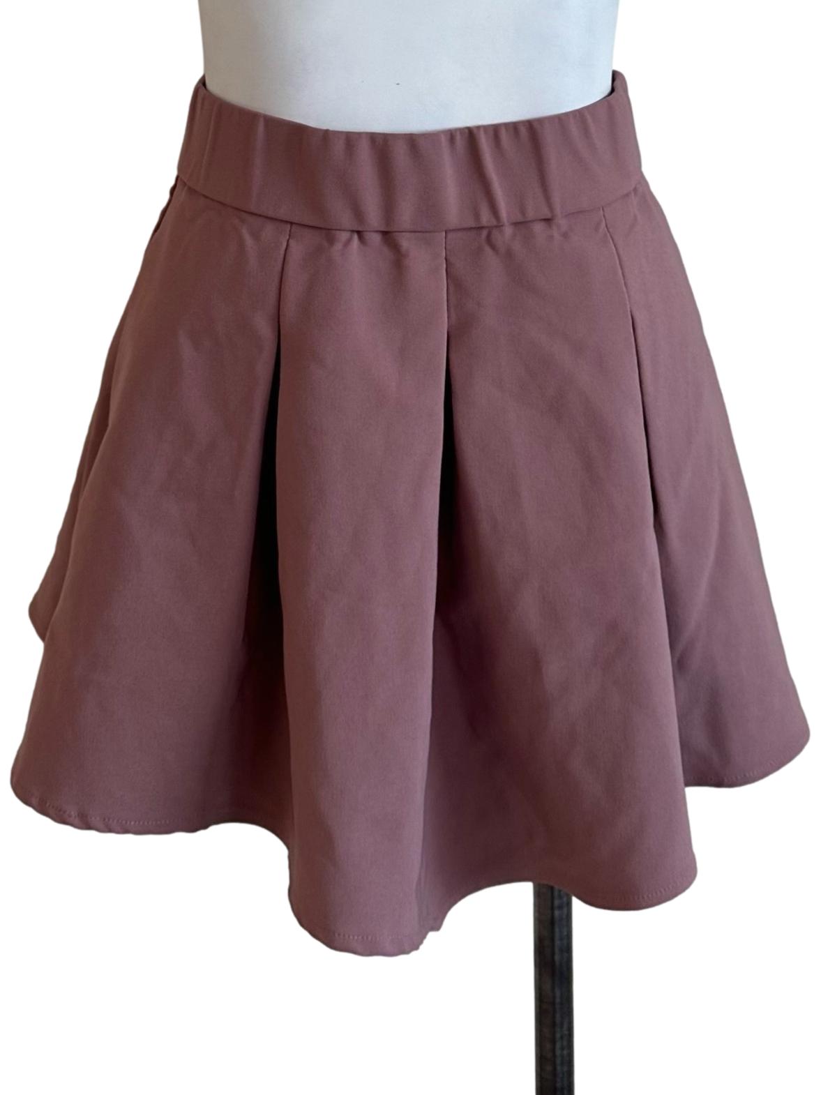 Rose Pink Box Pleated Skorts