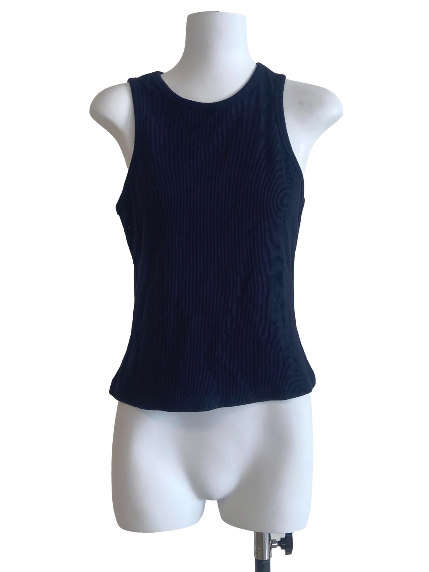 Navy Blue Sleeveless Top