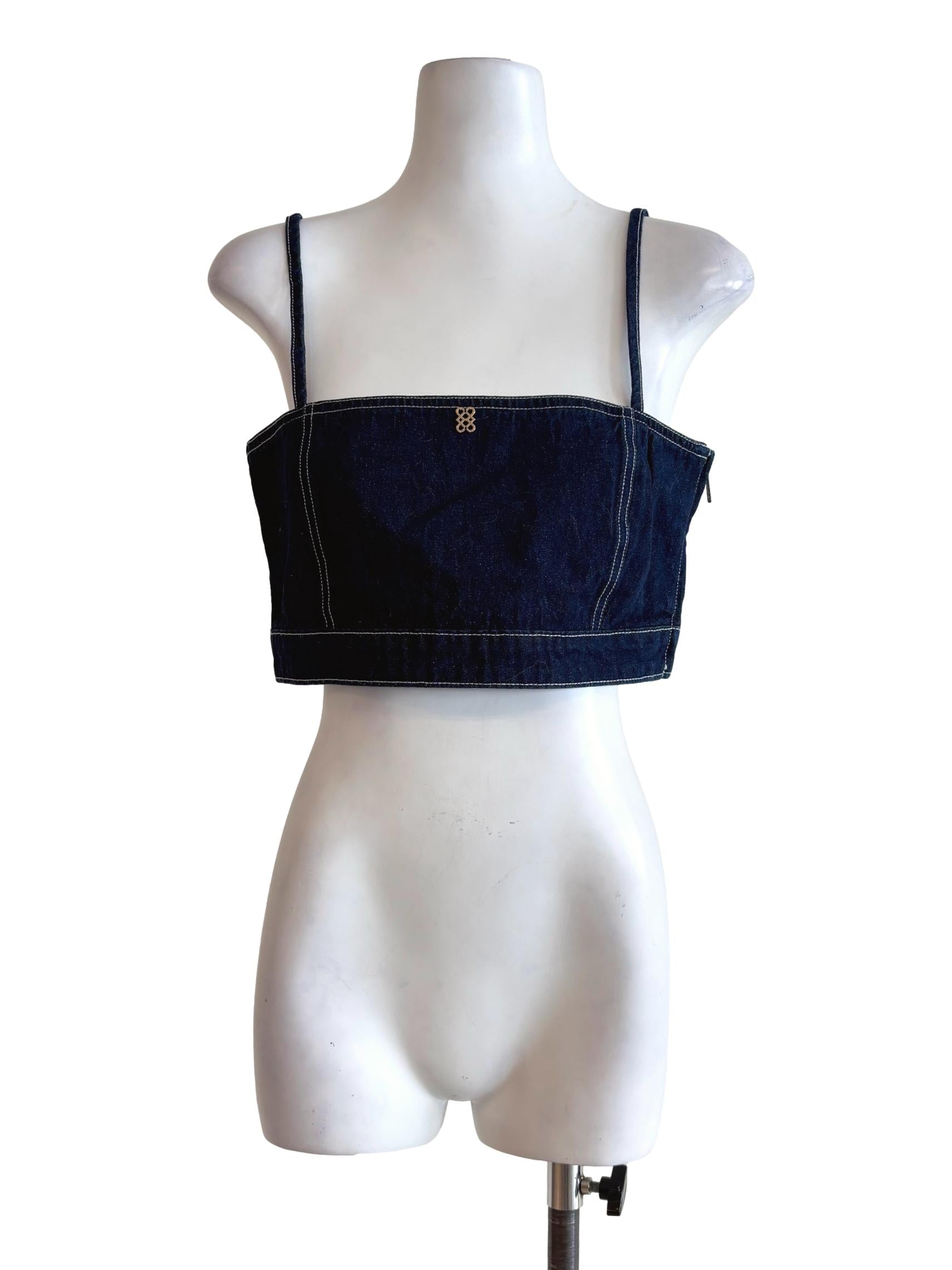 Denim Spaghetti Strap Top