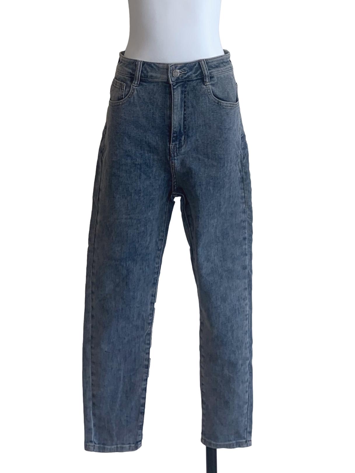 Denim Blue Straight Cut Jeans