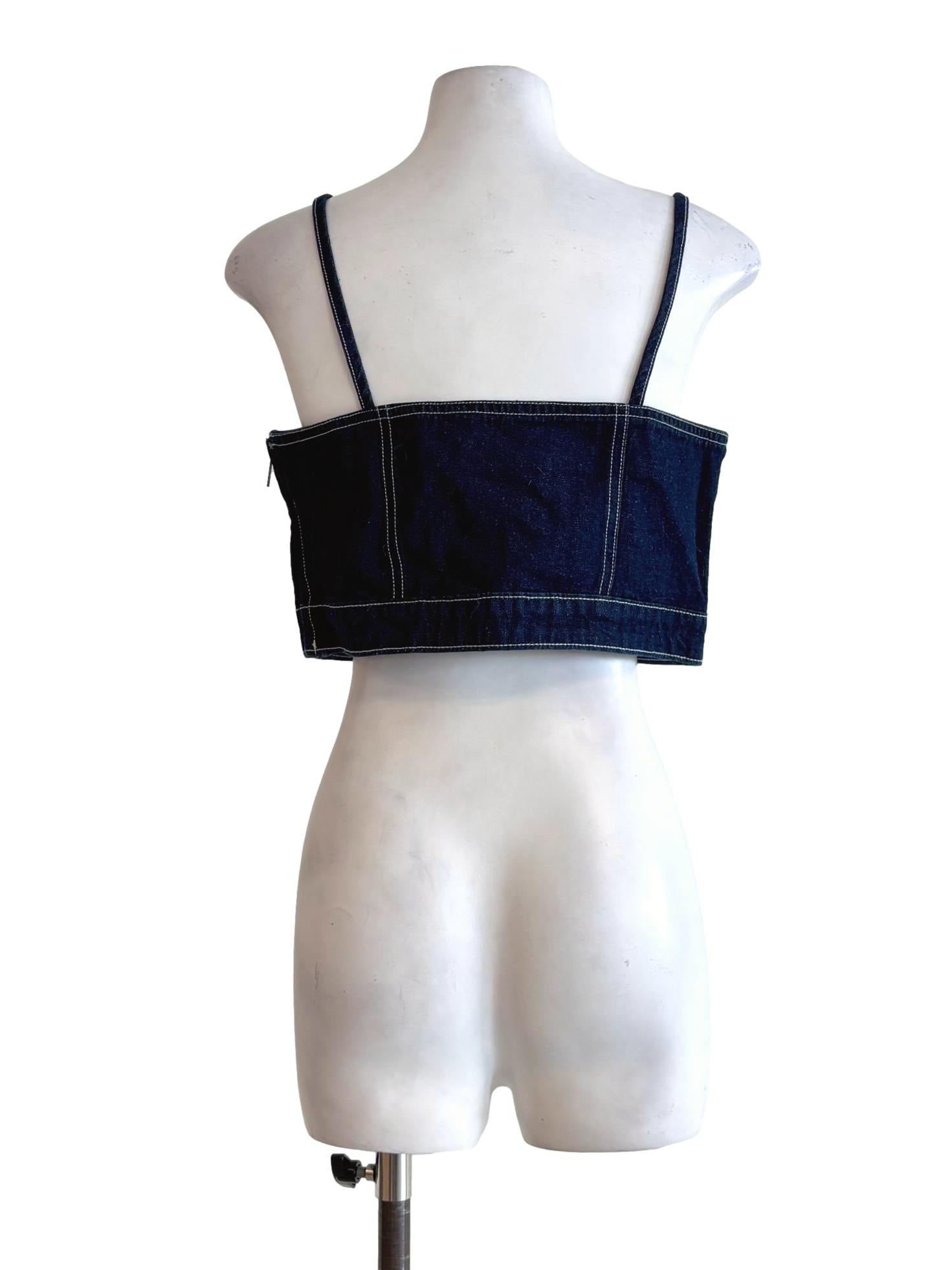 Denim Spaghetti Strap Top