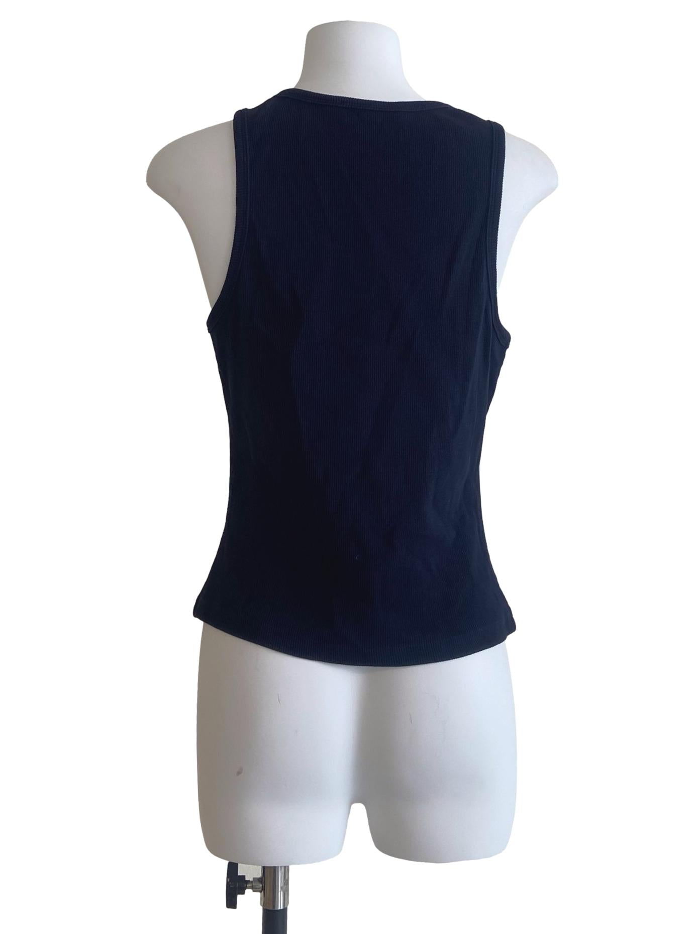 Navy Blue Sleeveless Top