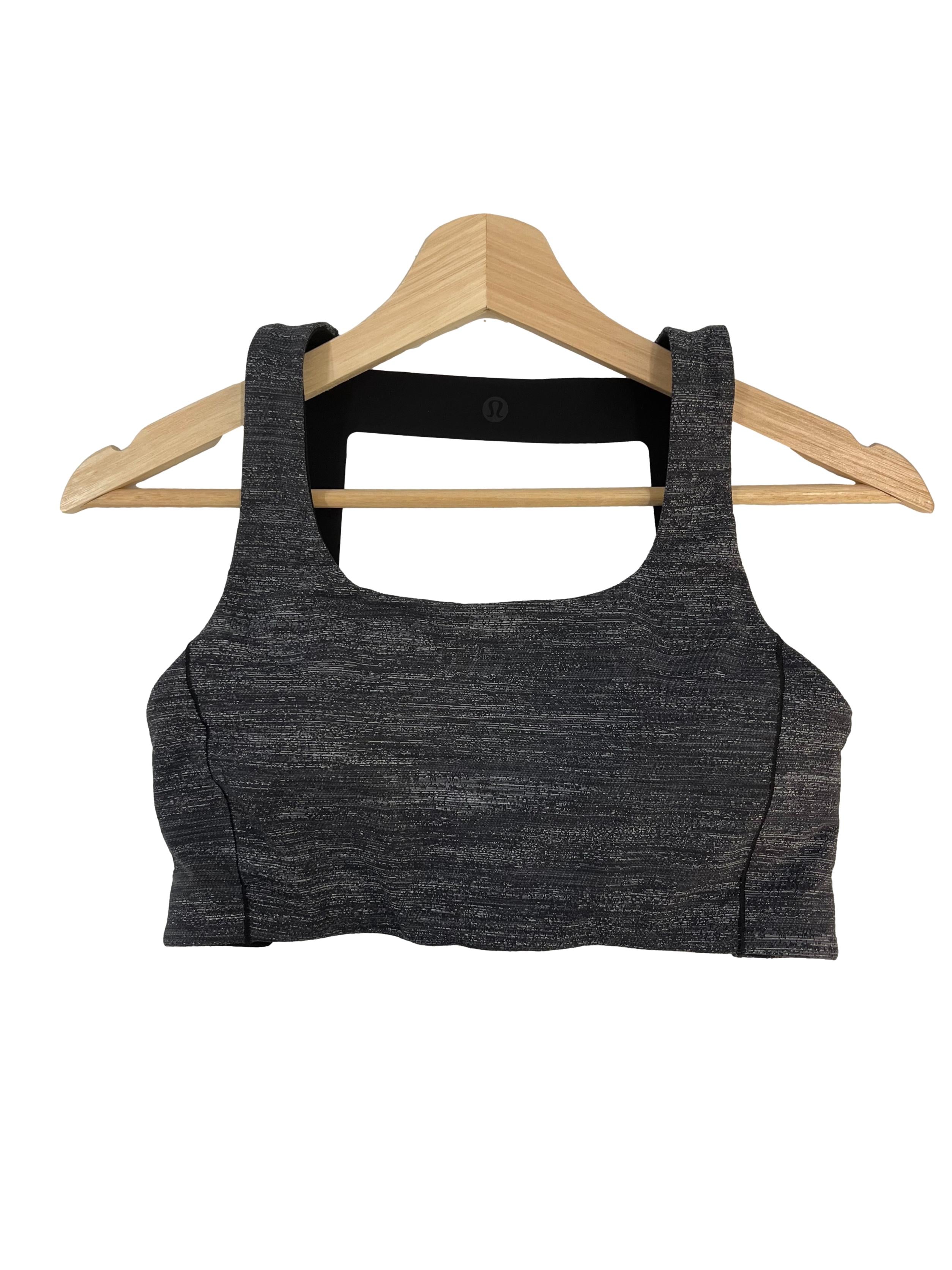 Grey Stripe Lab Varsa Sports Bra