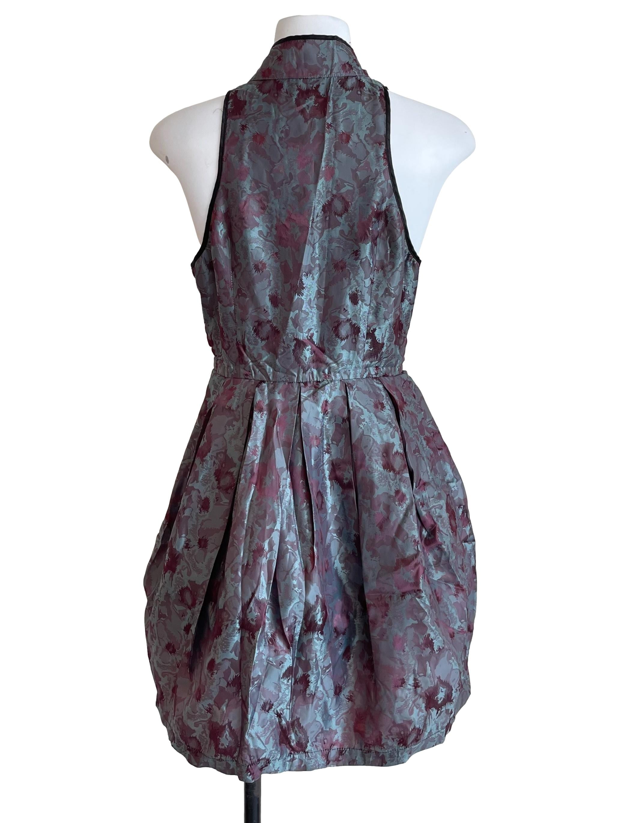 Dull Peacock Cheongsam Pegged Dress