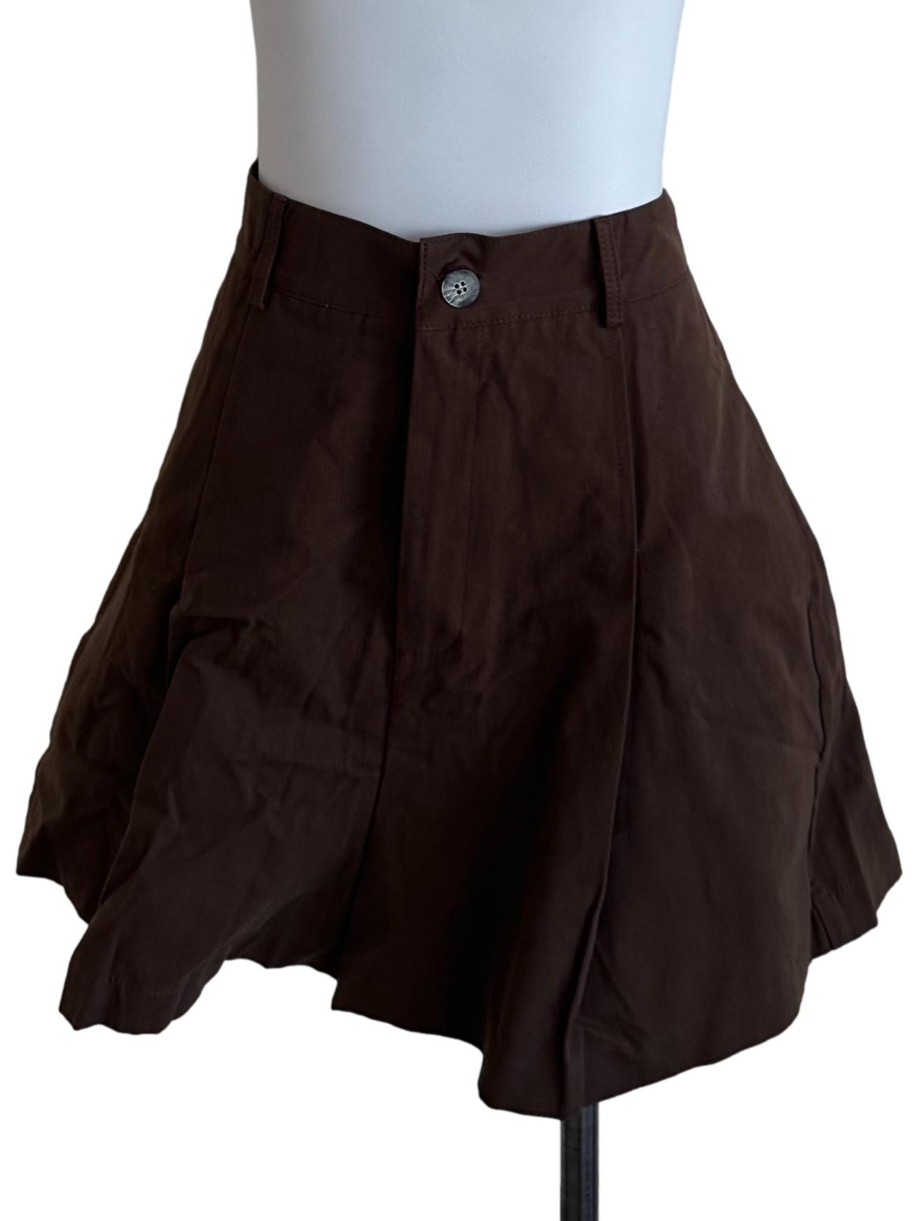 Coffee Brown High Waist Shorts