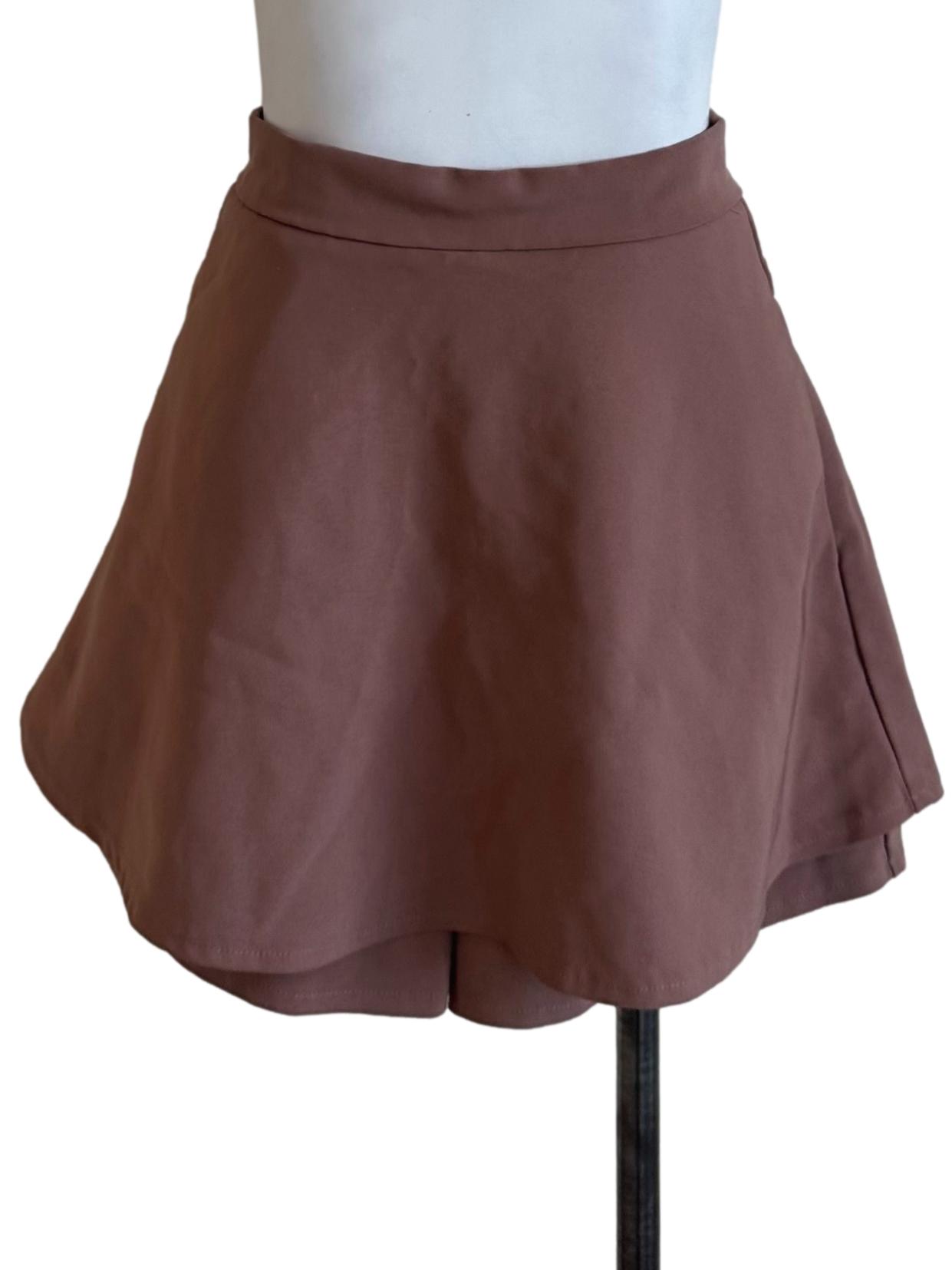 Coral Brown Flip Shorts