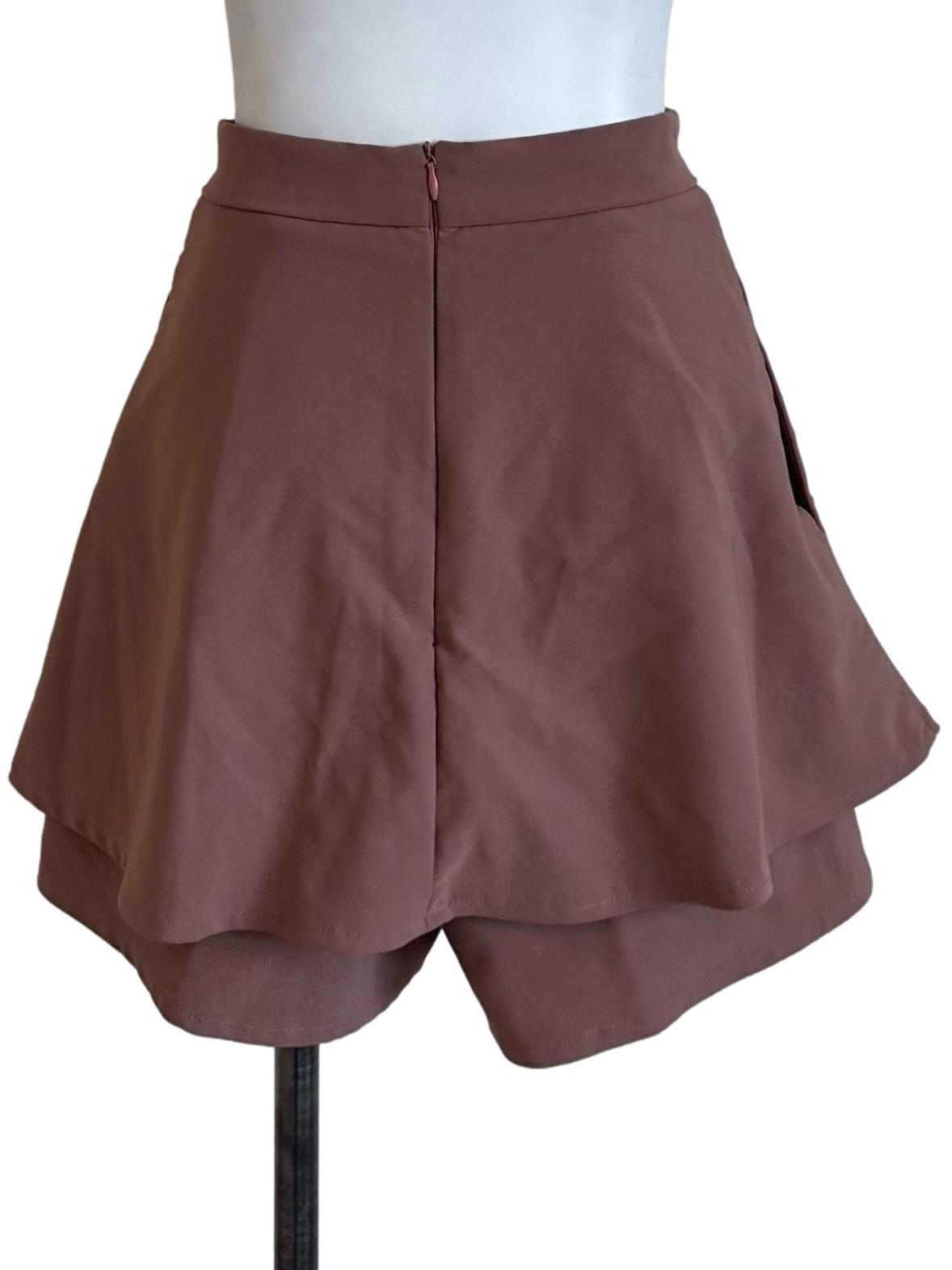 Coral Brown Flip Shorts