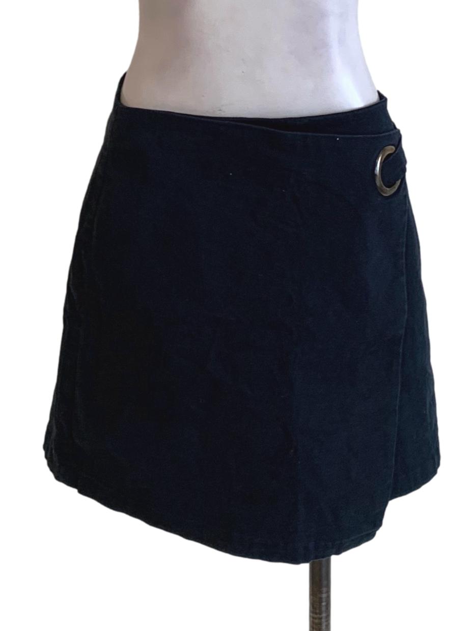 Navy Blue High-Waisted Mini Skirt TCL
