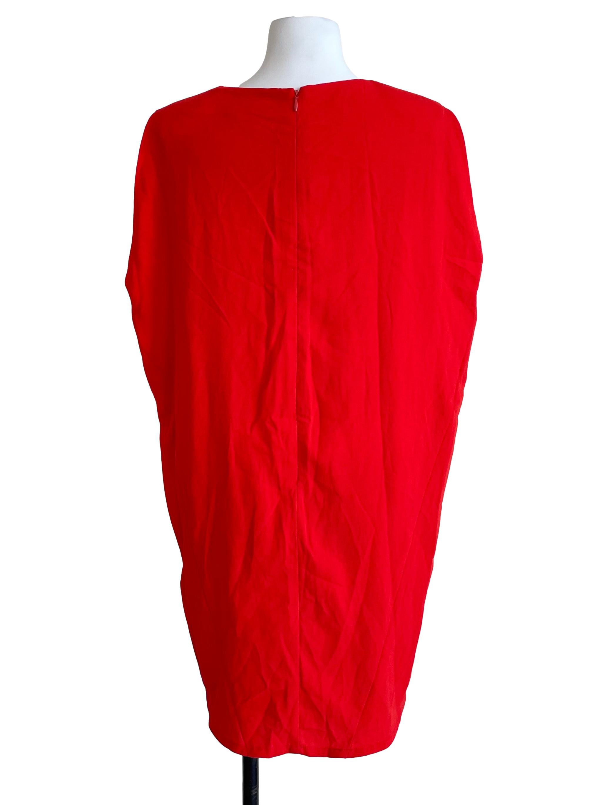Bright Rose Batwing Dress