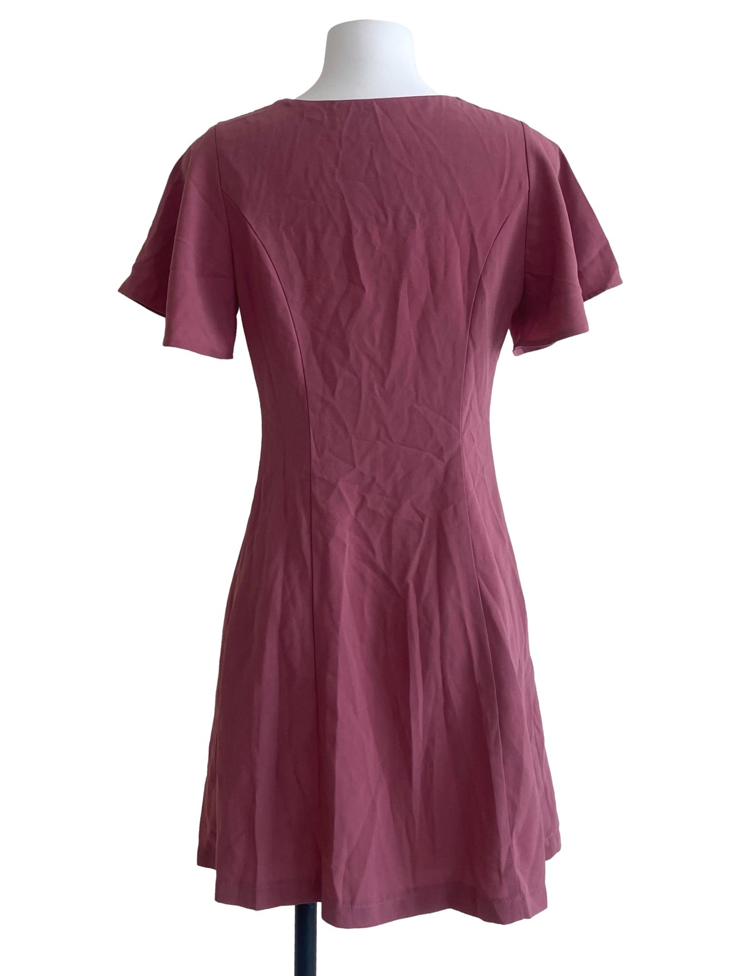 Watermelon Pink Button Down Shirt Dress