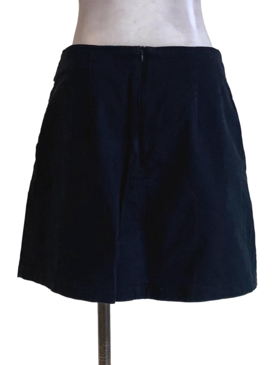 Navy Blue High-Waisted Mini Skirt TCL