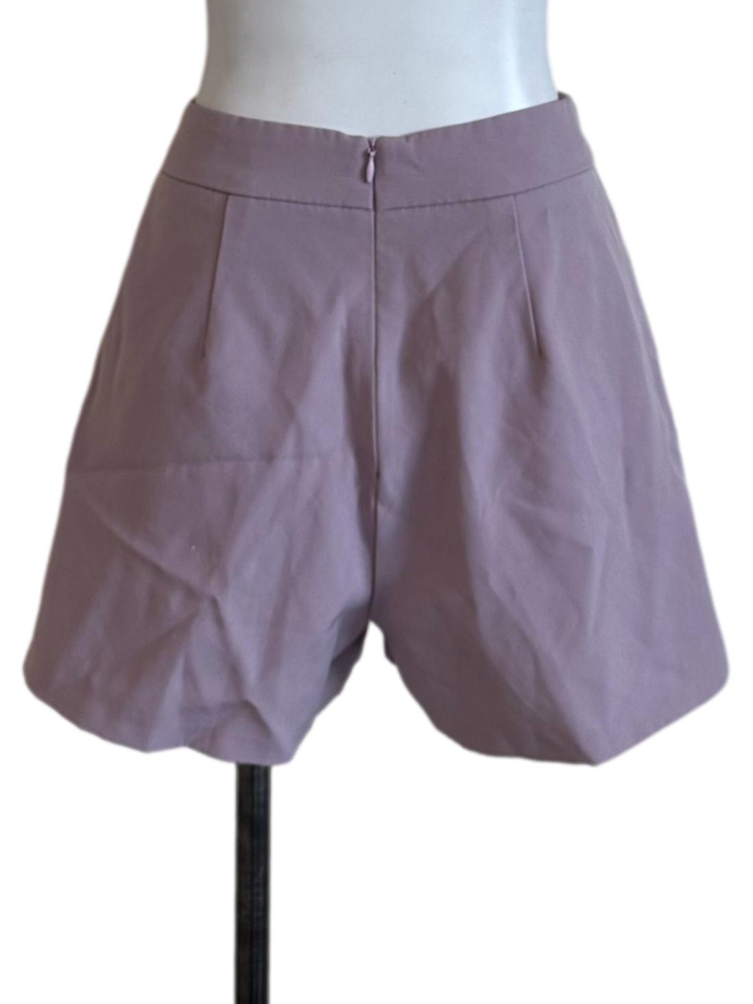 Lilac Purple Asymmetric Shorts