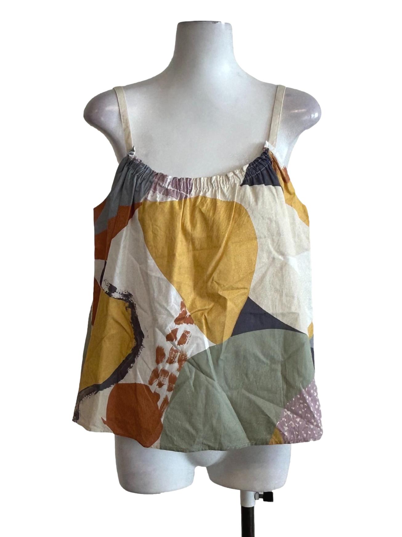 Multicolour Prints Loose Cami Top OSN