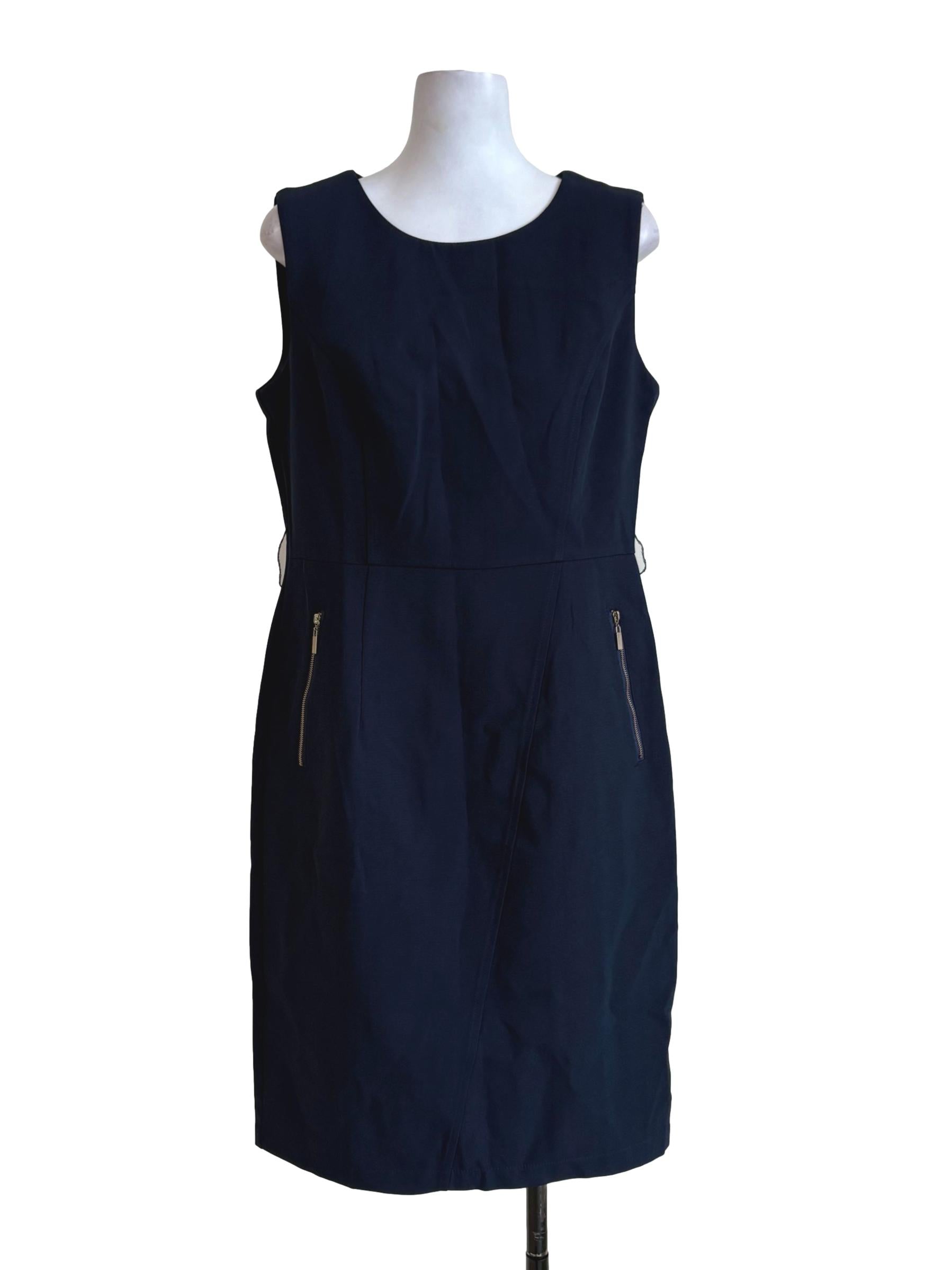 Navy Blue Sheath Dress