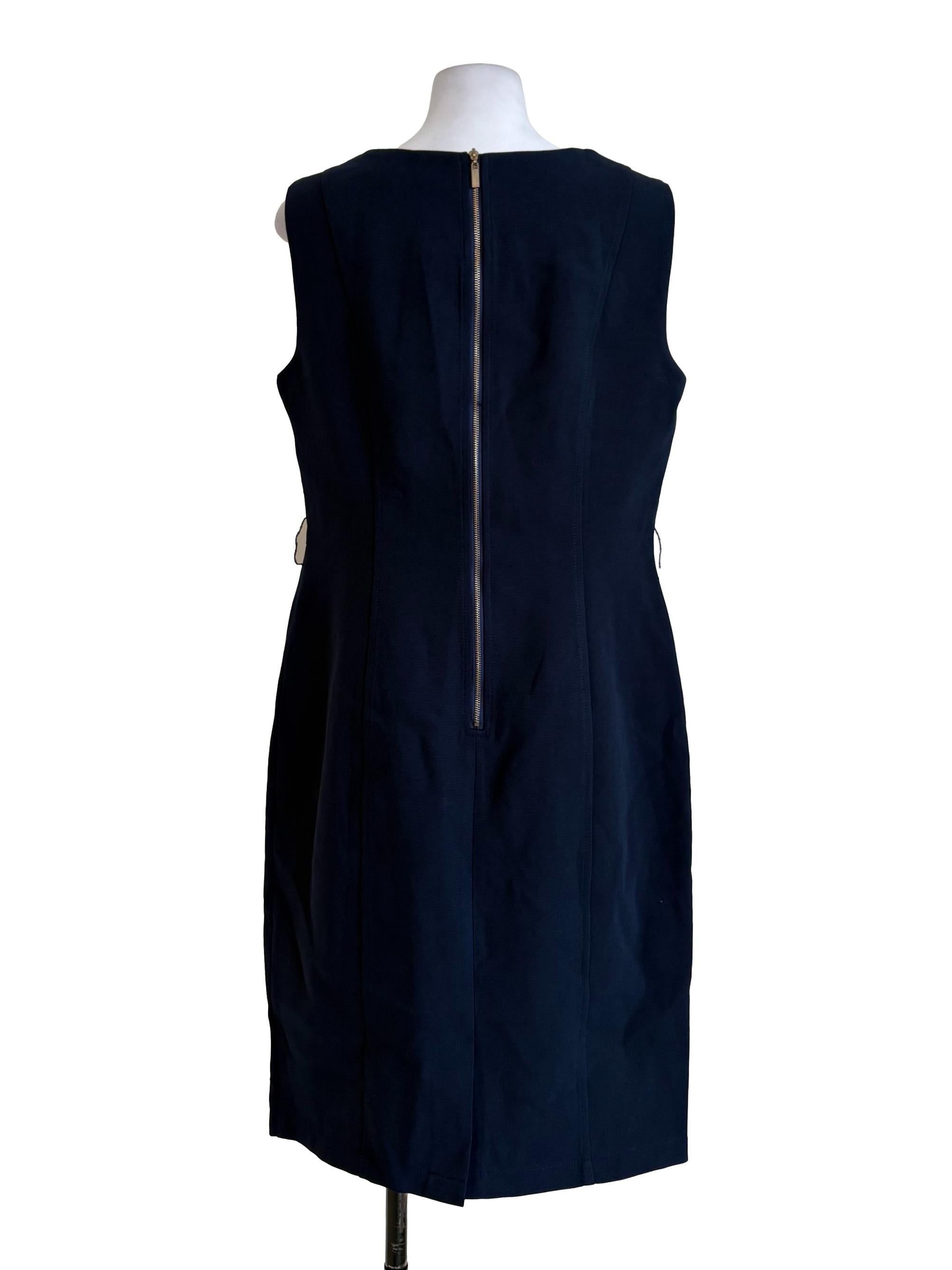 Navy Blue Sheath Dress