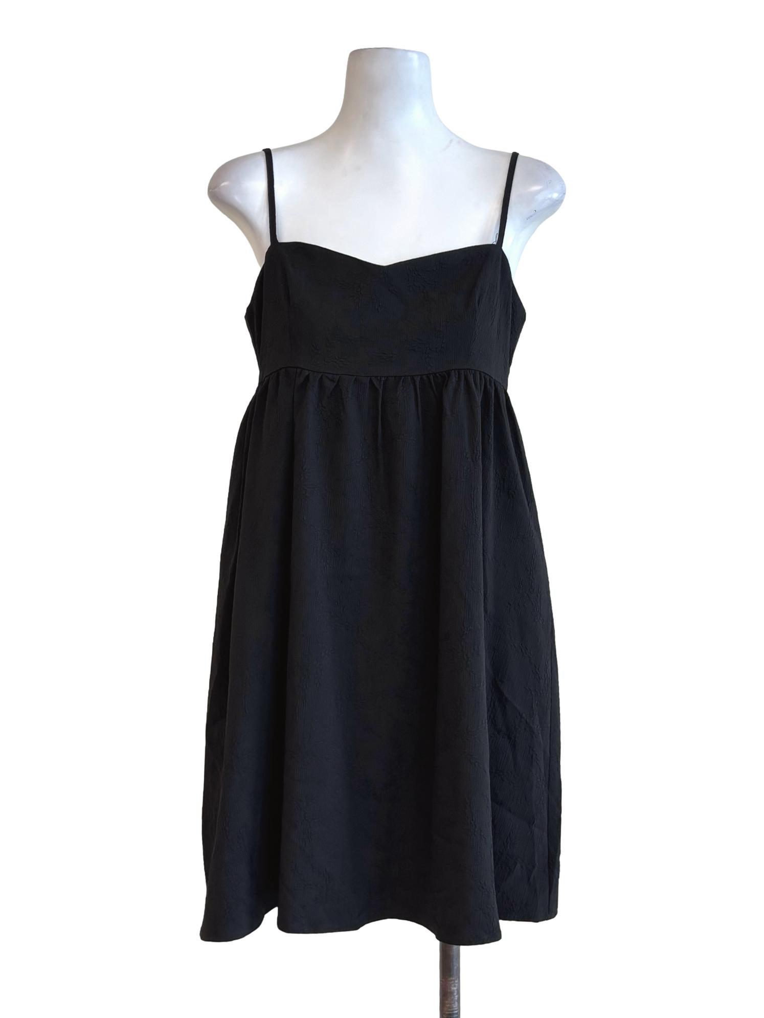 Night Black Spaghetti Strap Dress