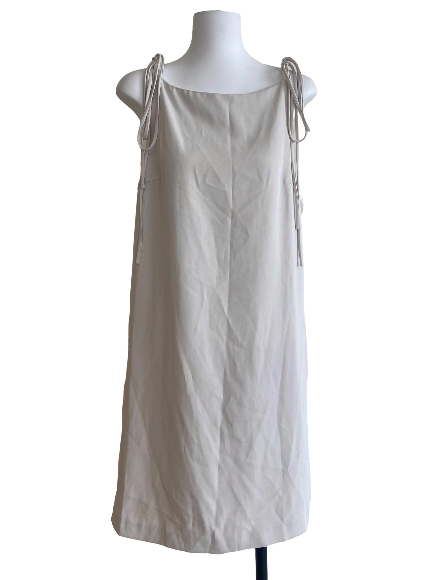 Chiffon Beige Spaghetti Strap Slip Dress