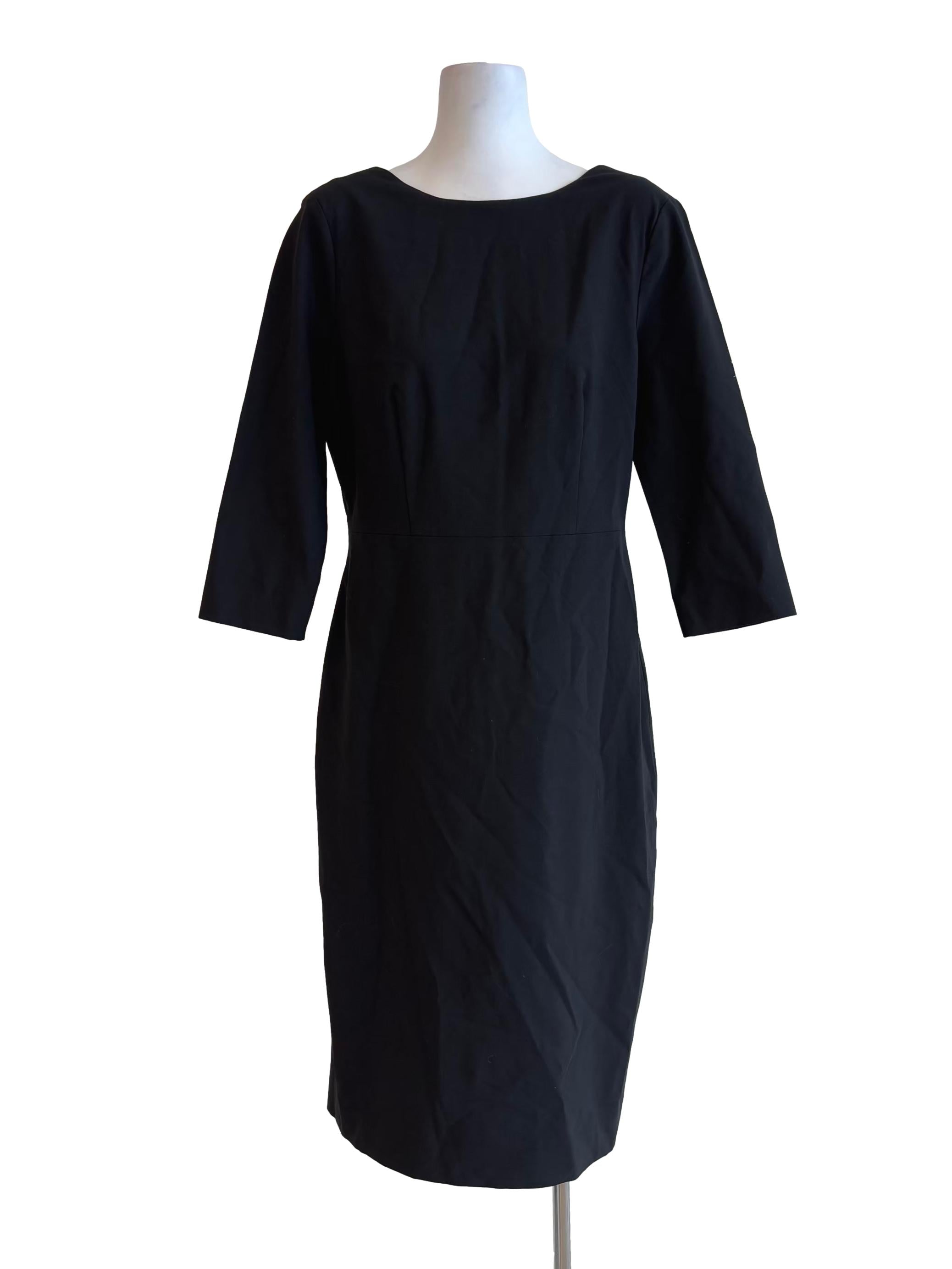 Night Black Long Sleeve Pencil Dress