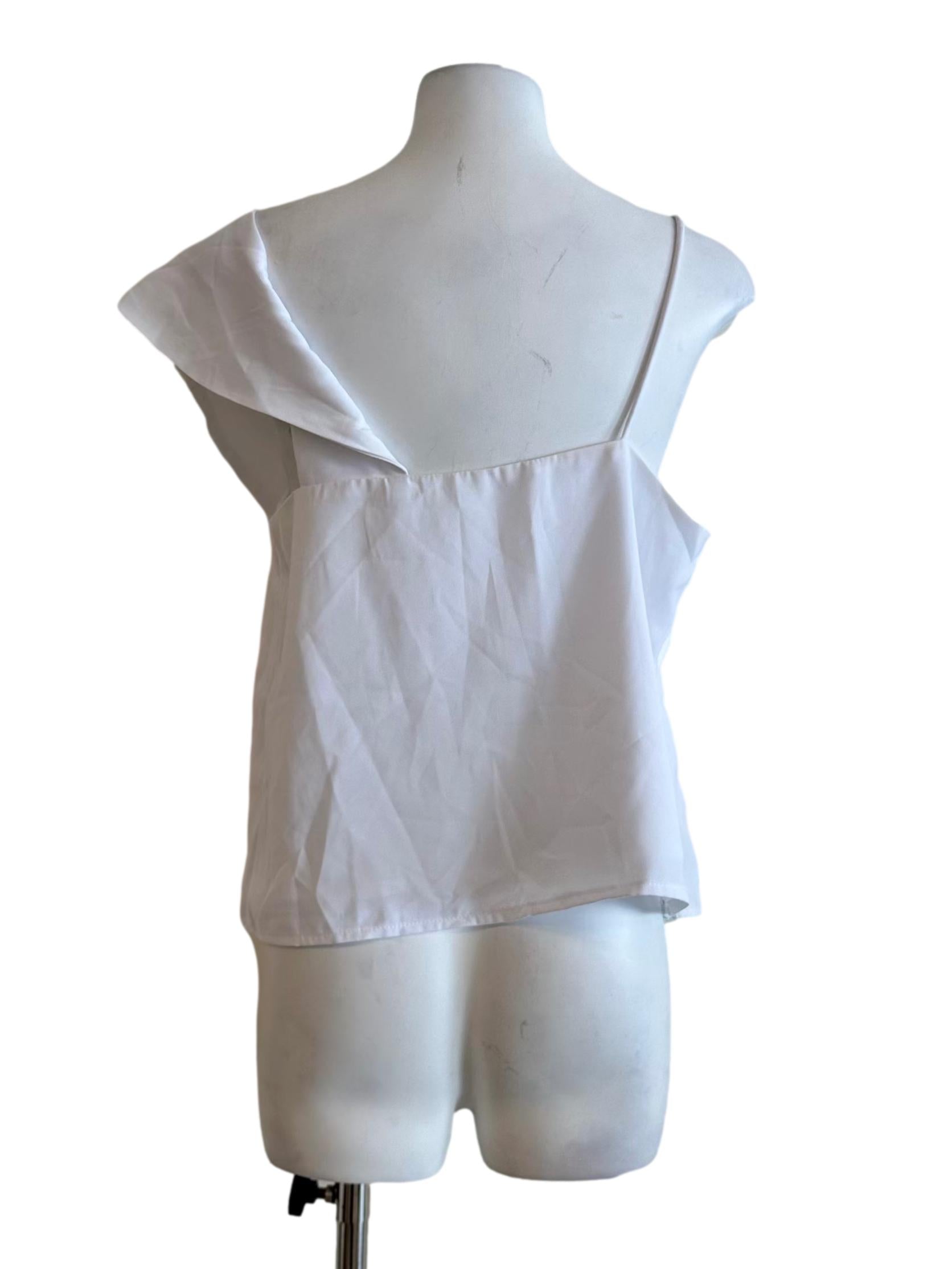 Porcelain White Sleeveless Top