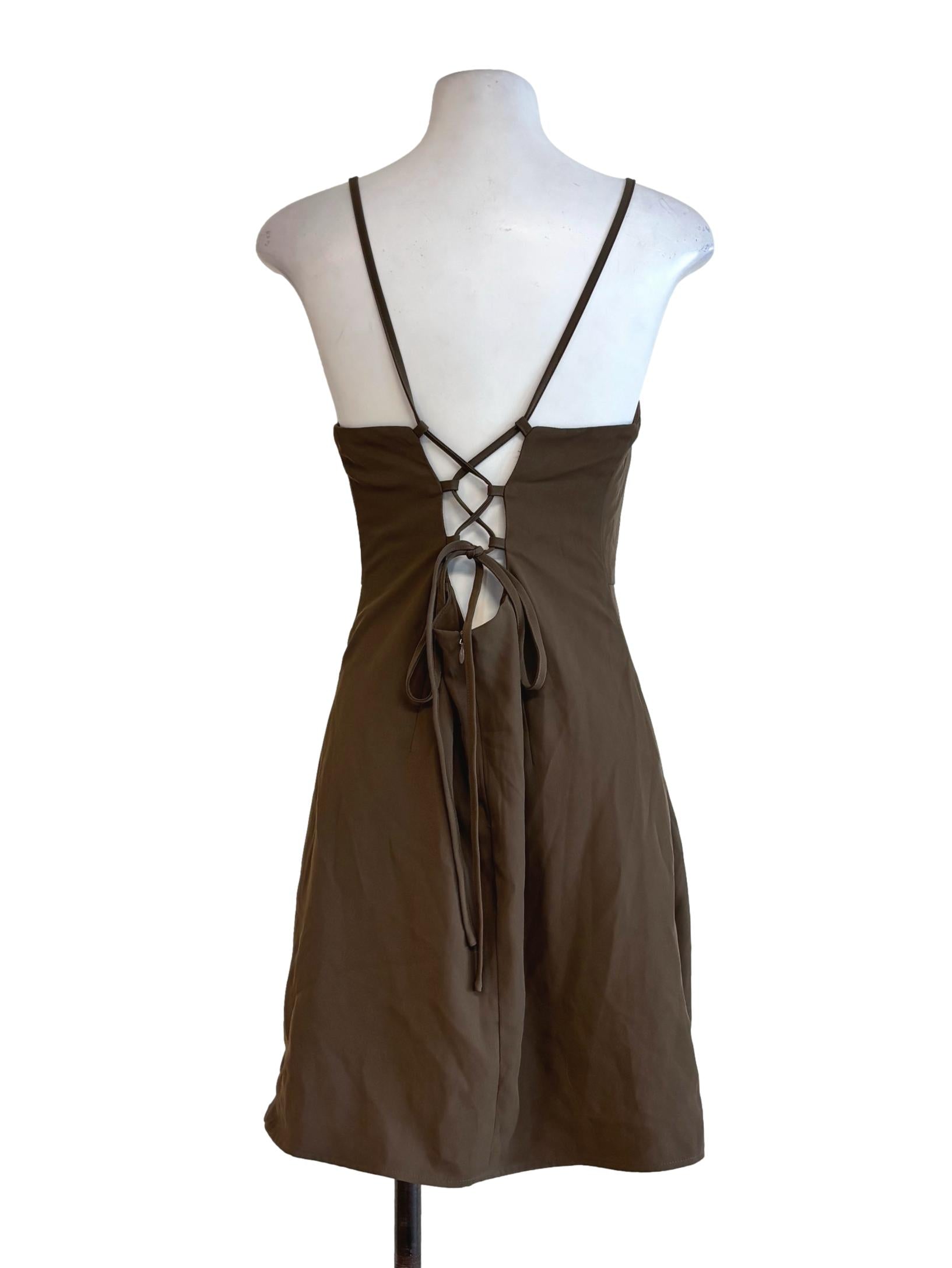 Dark Tan Bodycon Dress