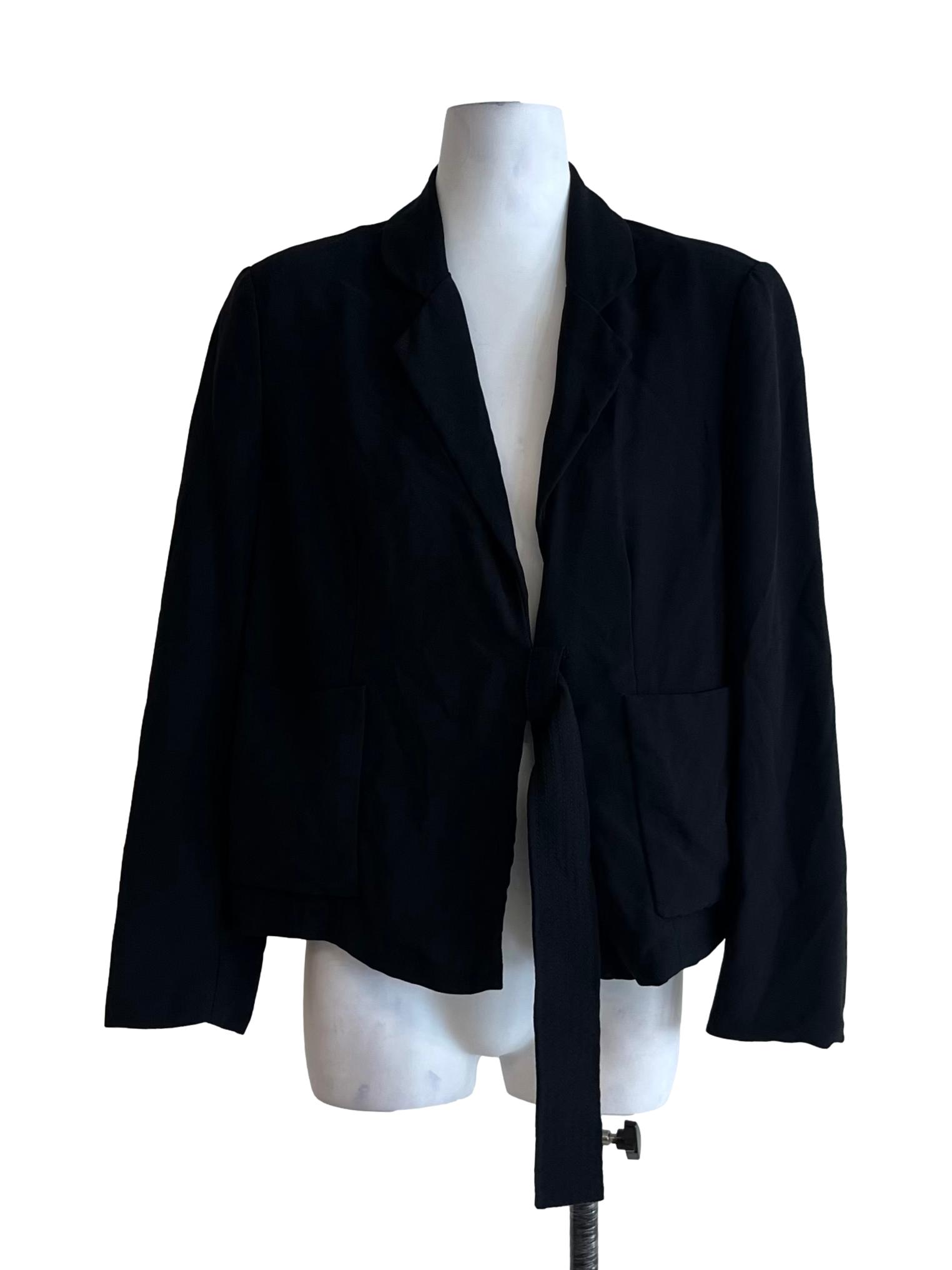 Black Wing Collar Blazer