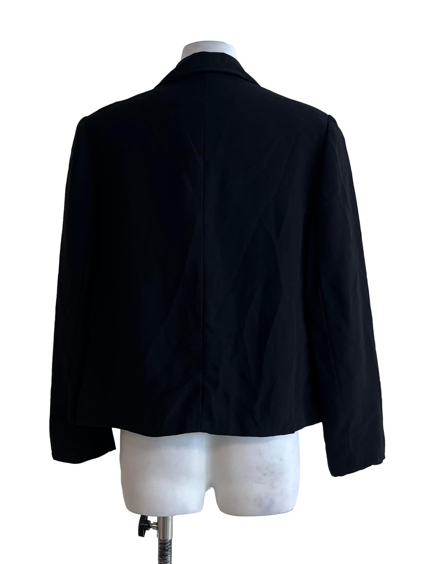 Black Wing Collar Blazer