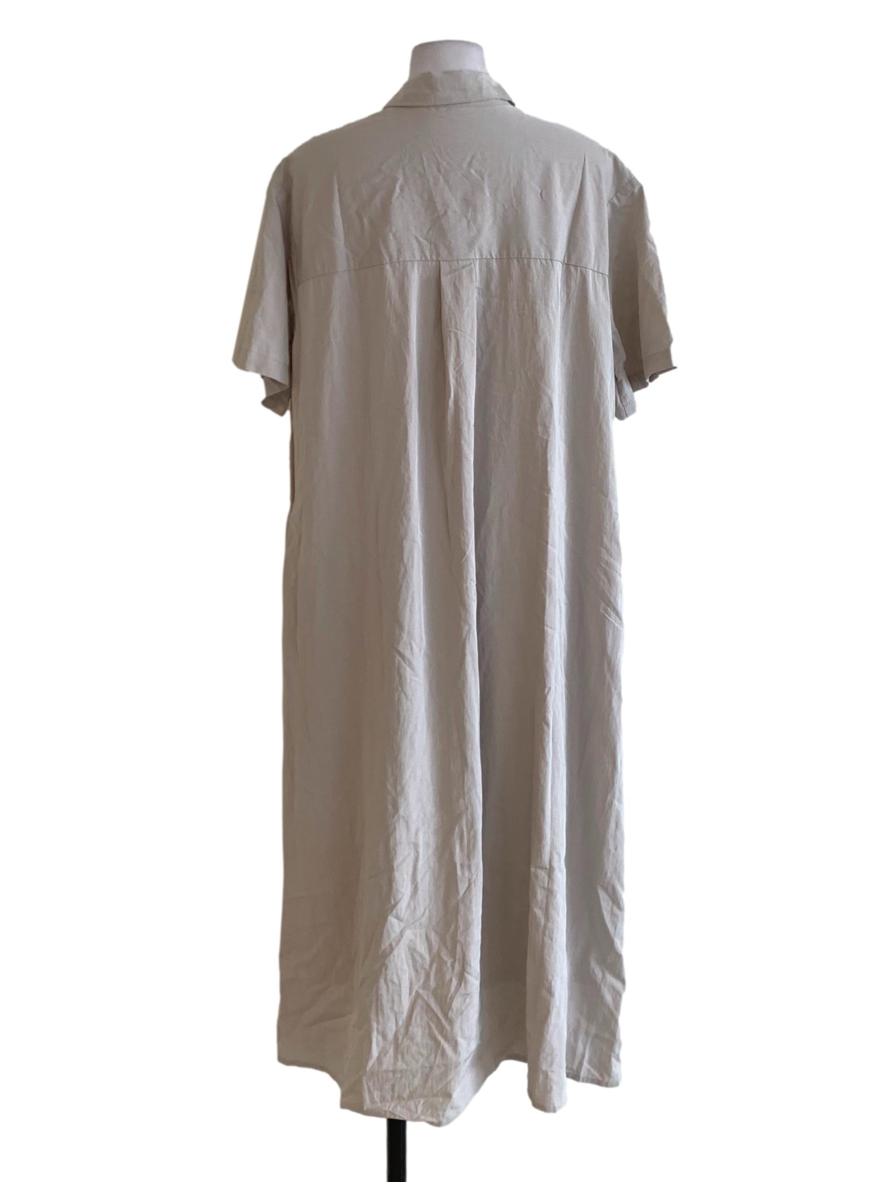 Bone Button Down Empire Dress TCL