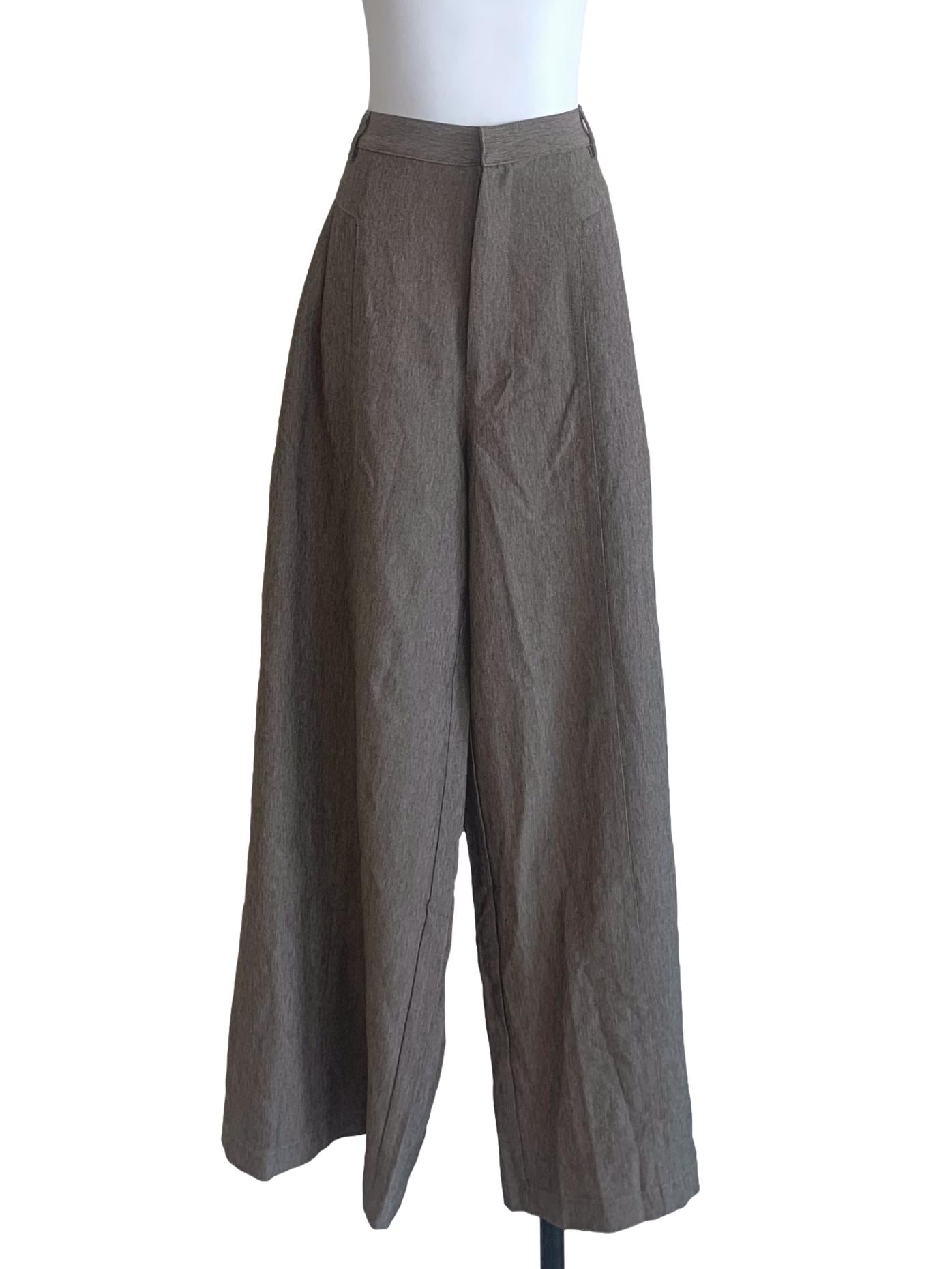 Ash Grey Wide Leg Pant