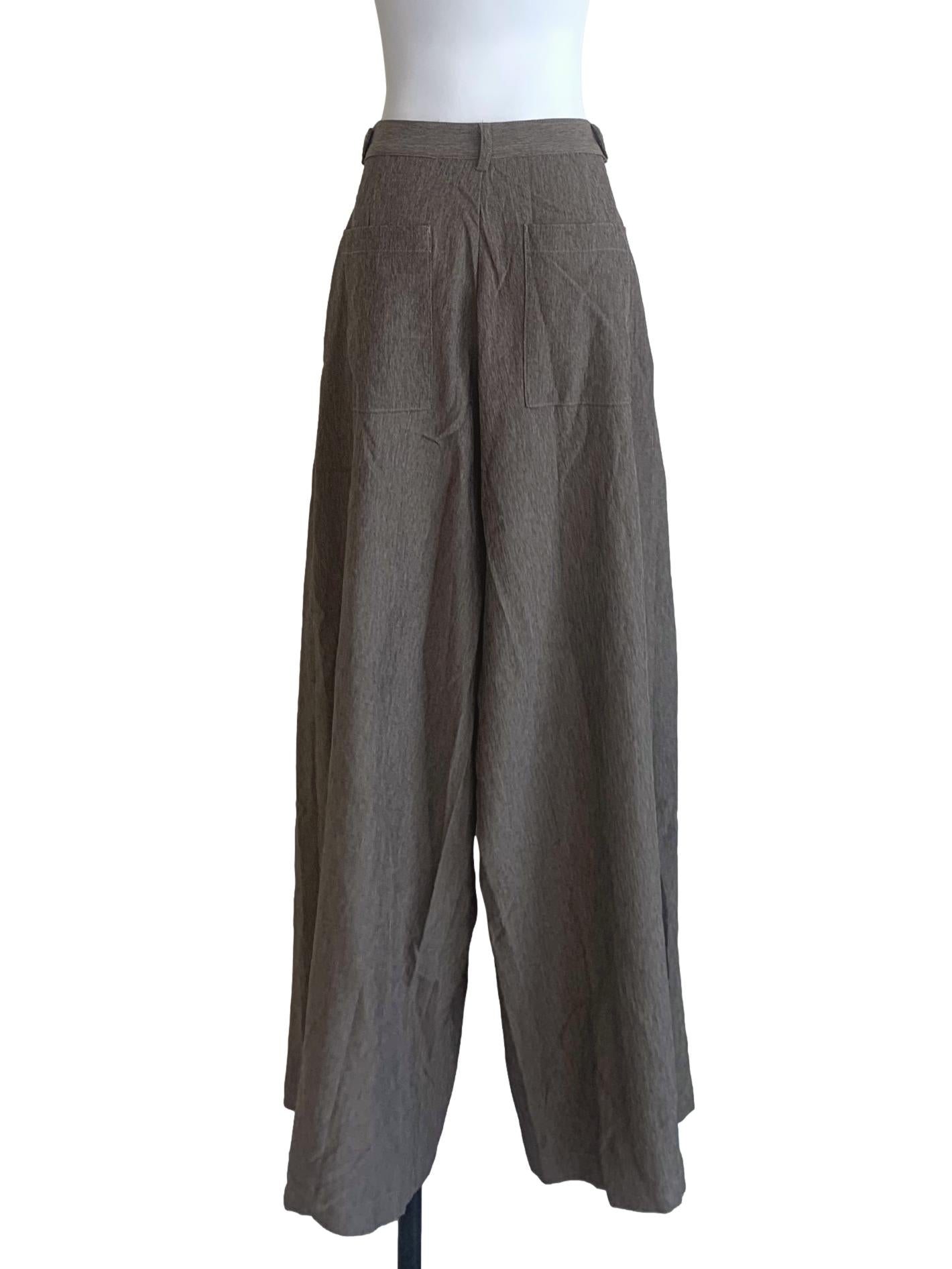 Ash Grey Wide Leg Pant